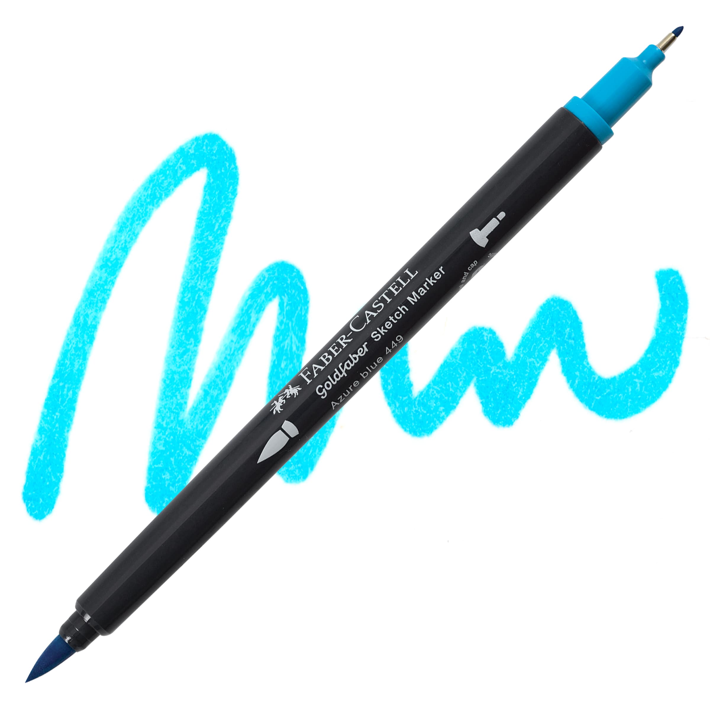 Faber-Castell Goldfaber Sketch Dual-Tip Marker - 449 Azure Blue