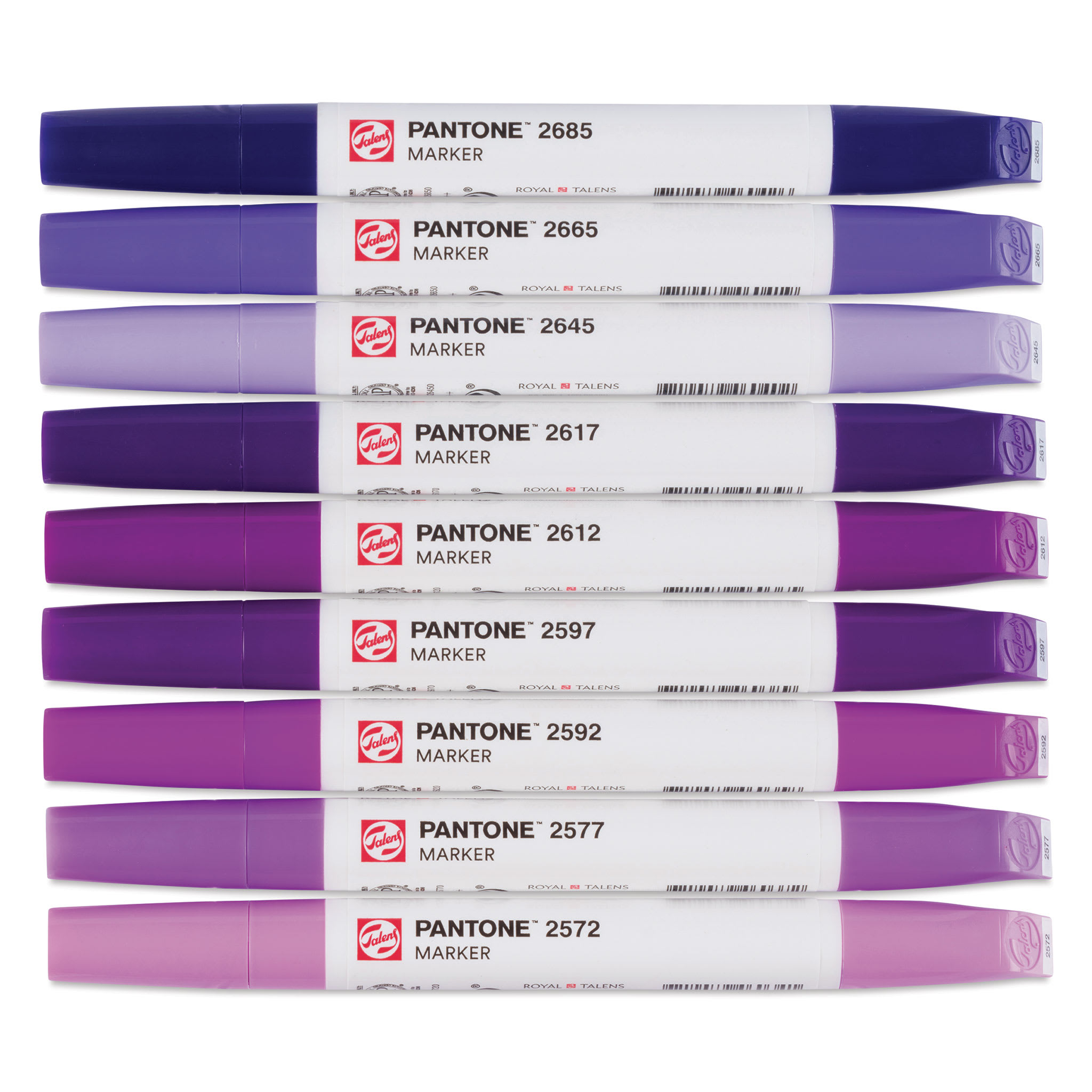 Pantone Dual Tip Markers - Set of 9, Purple