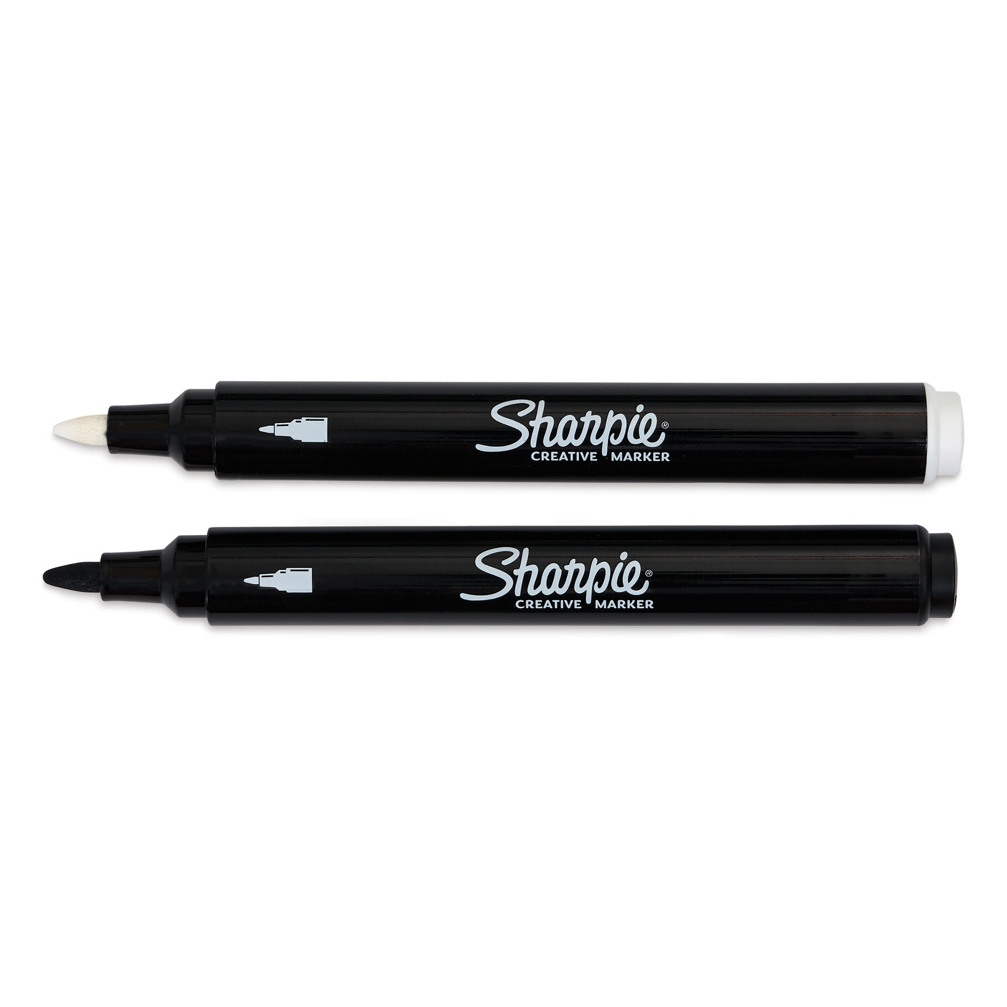 Sharpie Creative Acrylic Markers - Set of 2, Black and White, Bullet Tip
