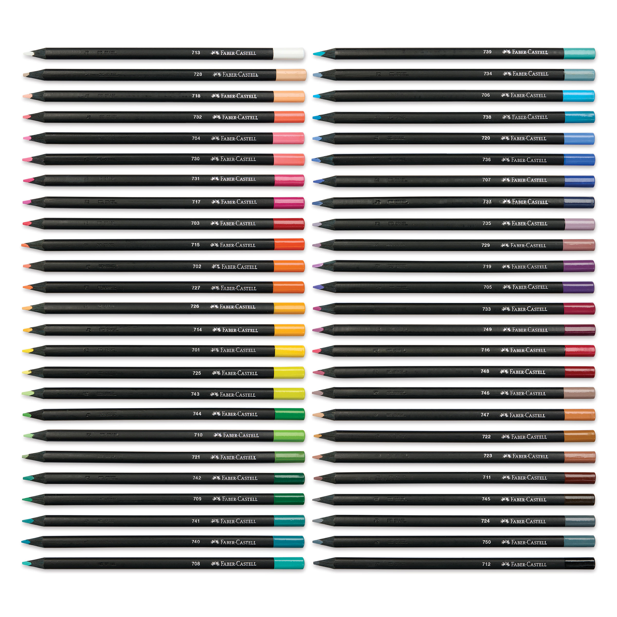 Faber-Castell Black Edition Colored Pencils - Assorted Colors, Set of 50