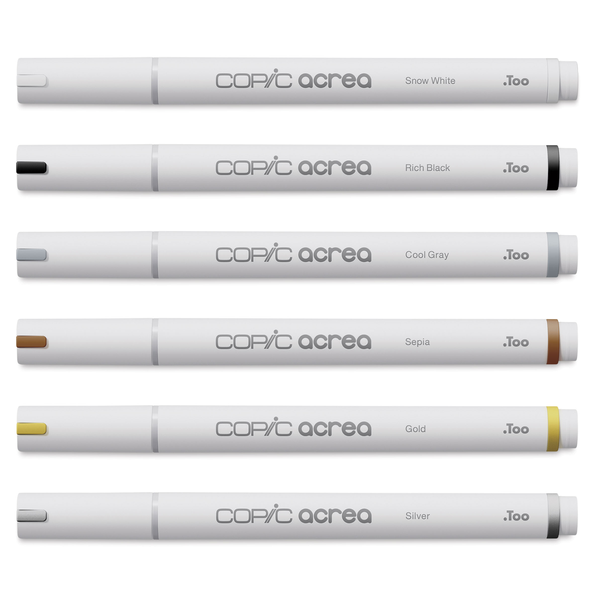 Copic Acrea Paint Markers - Set of 6, Essentials Colors