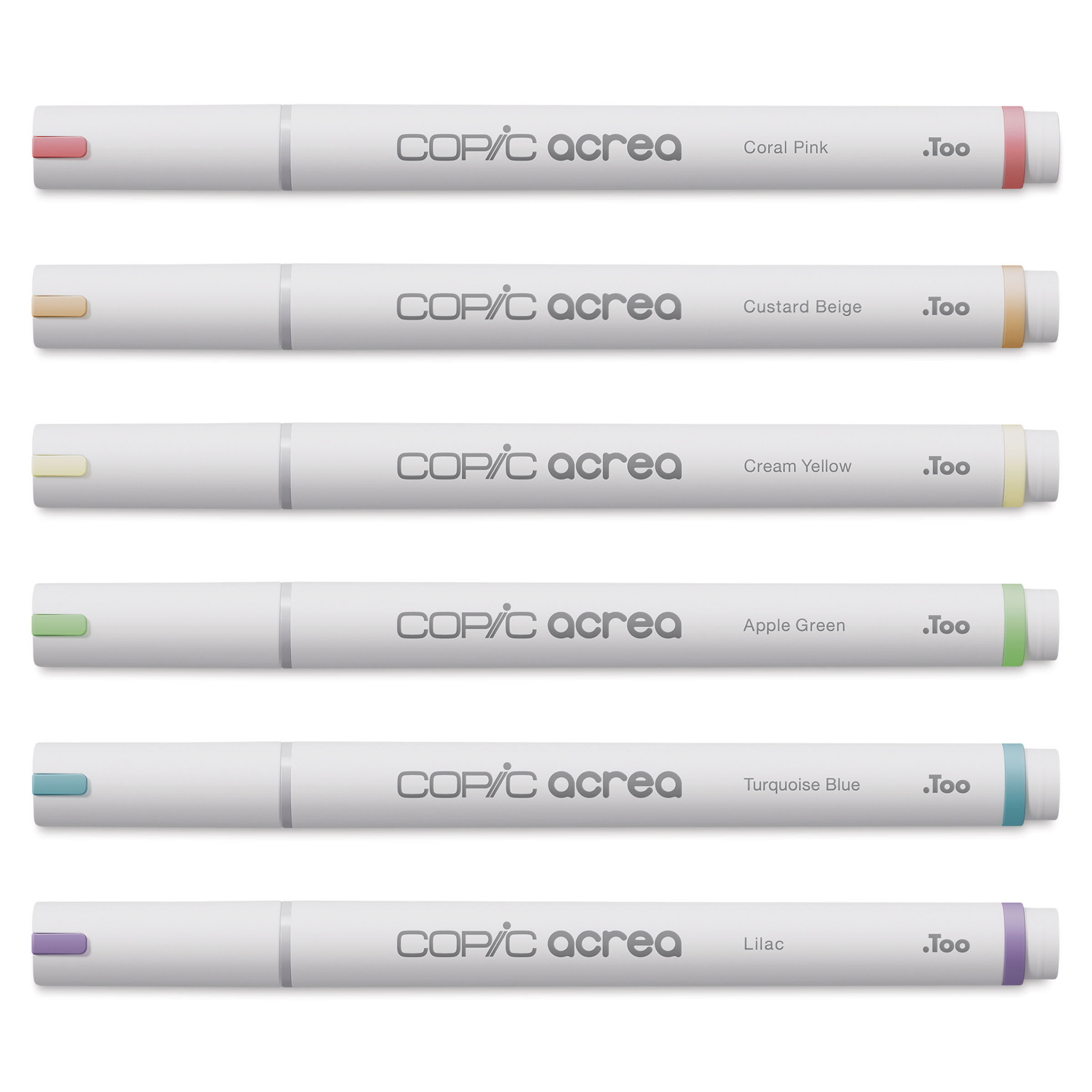 Copic Acrea Paint Markers - Set of 6, Light Colors