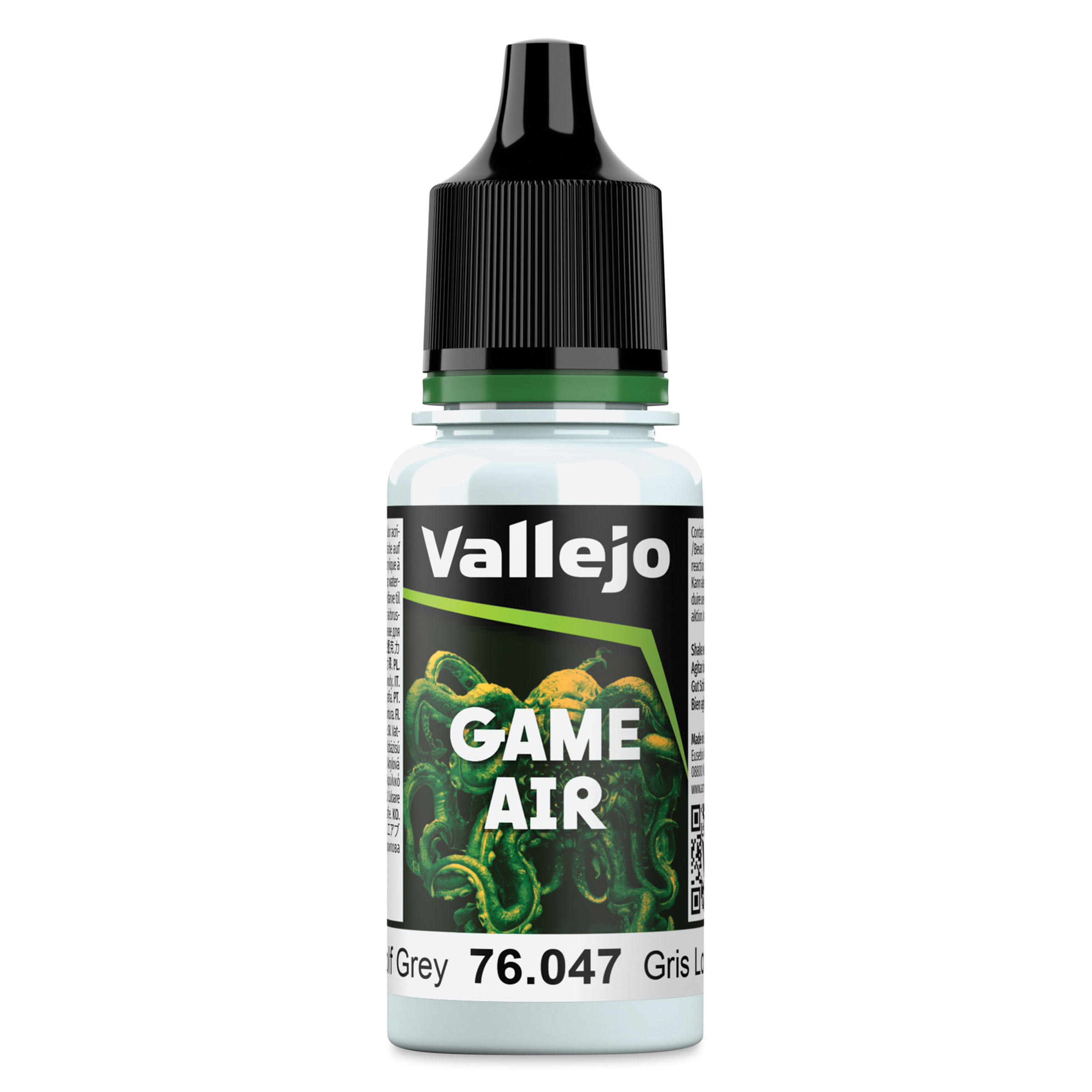 Vallejo Game Air Acrylic Airbrush Paint - Wolf Grey, 18 ml Bottle