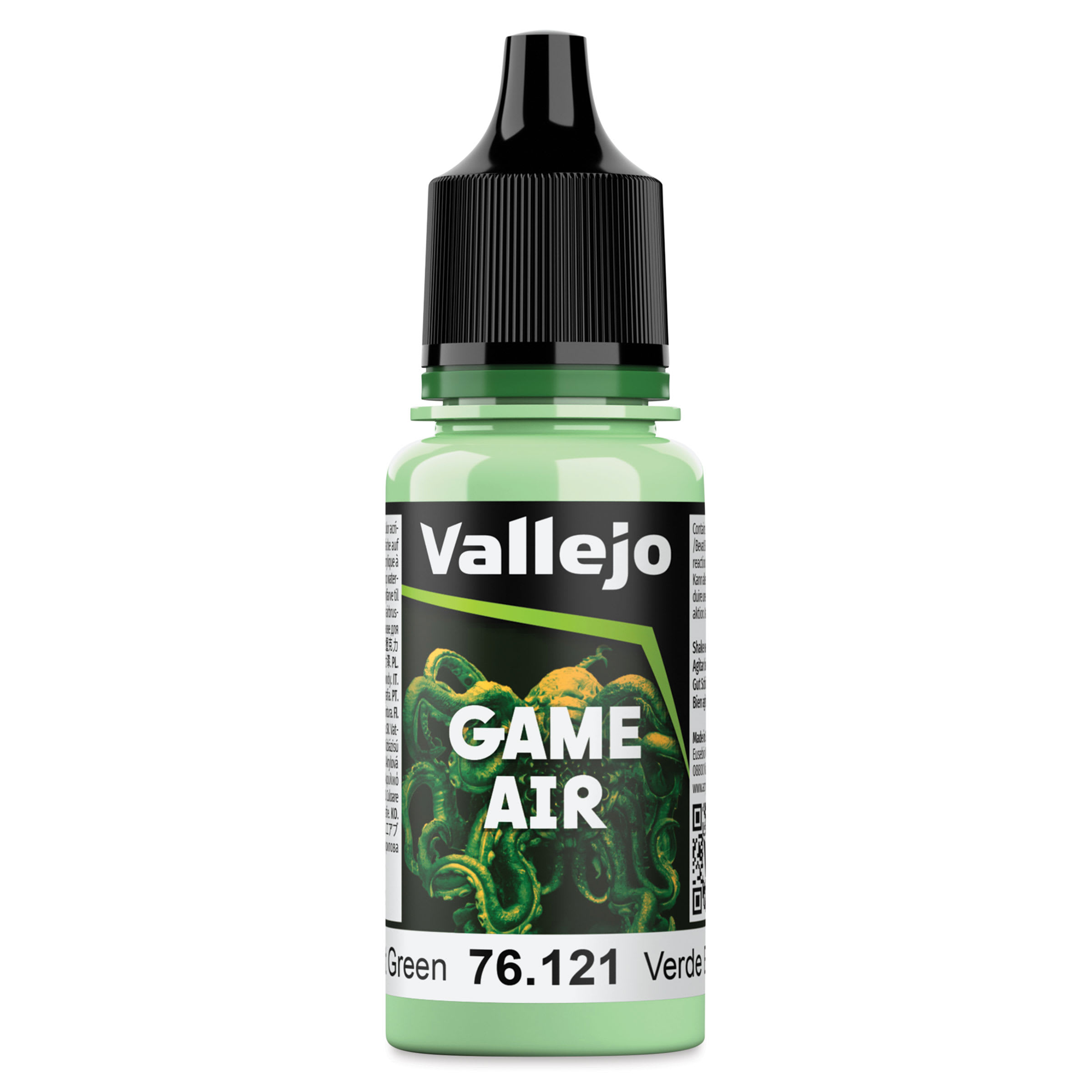 Vallejo Game Air Acrylic Airbrush Paint - Ghost Green, 18 ml Bottle