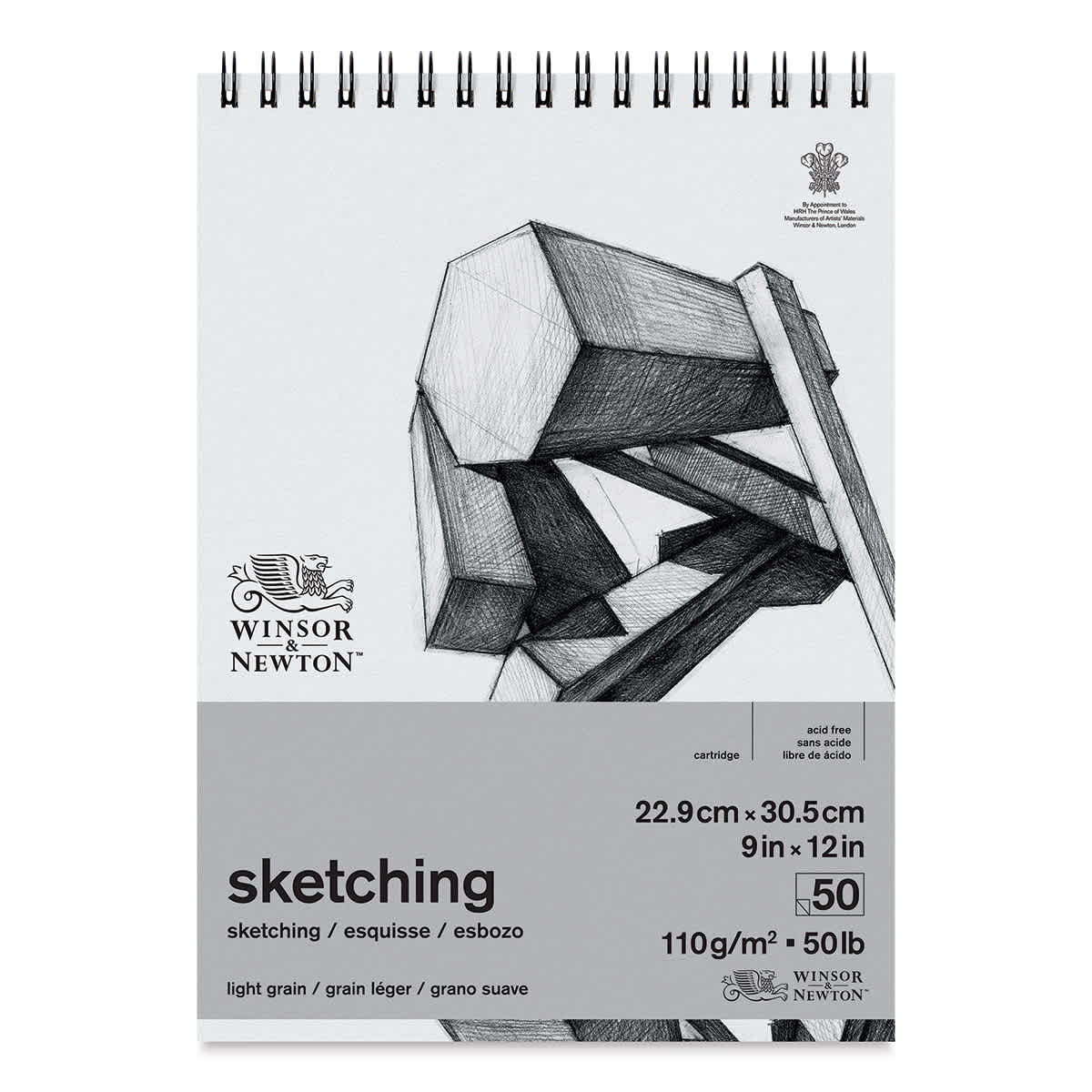Winsor & Newton Wirebound Sketching Pad - 9" x 12"