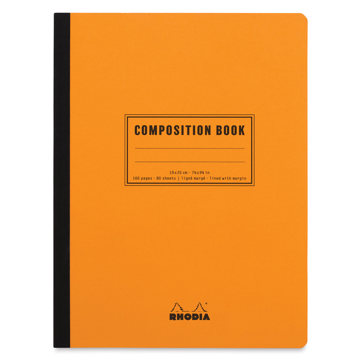 Rhodia Composition Book - Orange, 9-7/8" x 7-1/2", 80 Sheets