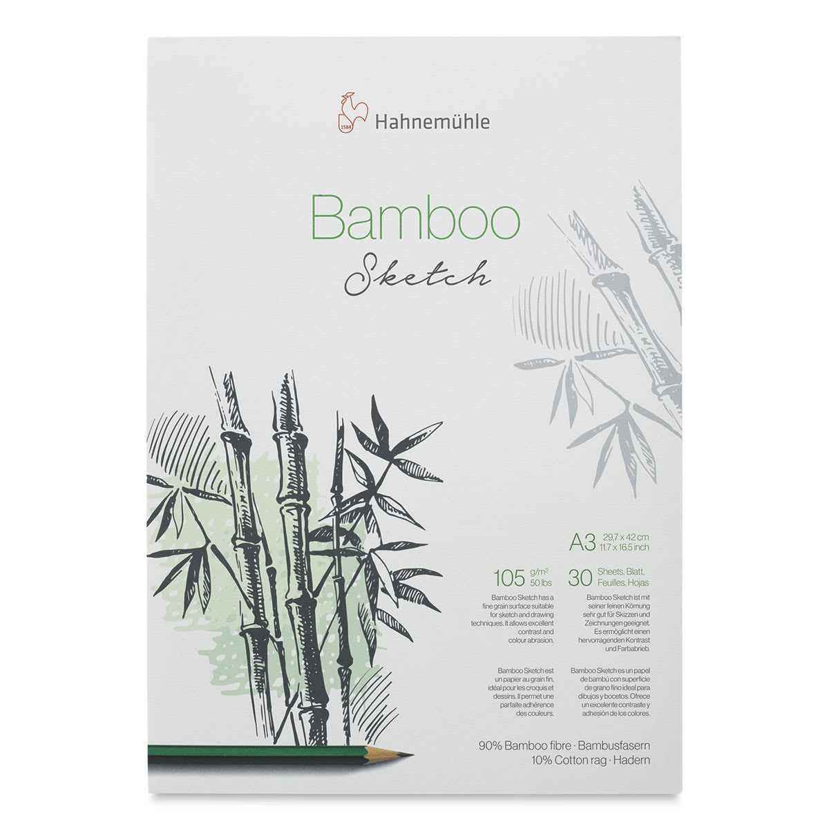 Hahnemühle Bamboo Sketch Pad - 11.7" x 16.5", 30 Sheets