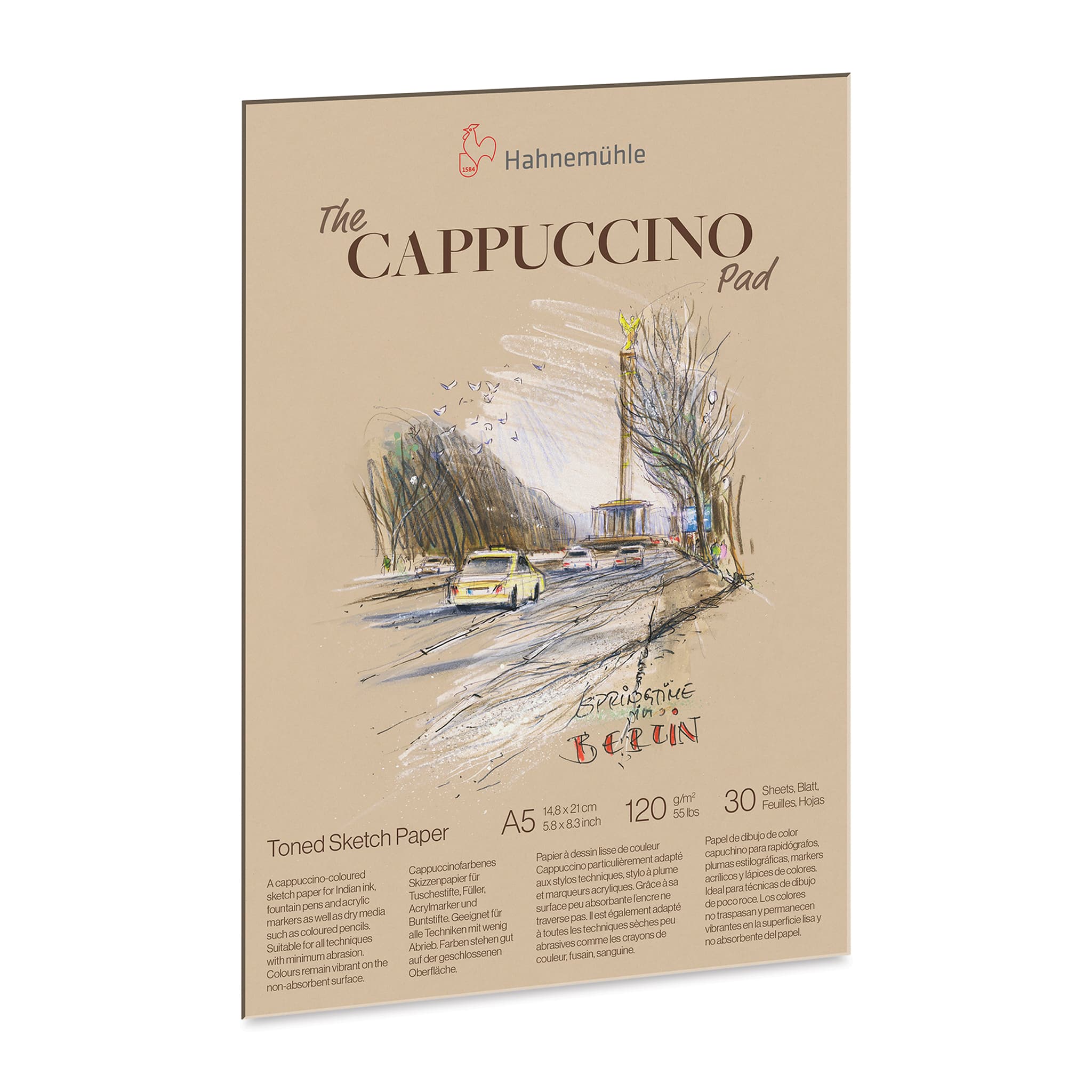Hahnemühle The Cappuccino Sketch Pad - 5.8" x 8.3", 30 Sheets, 120 gsm