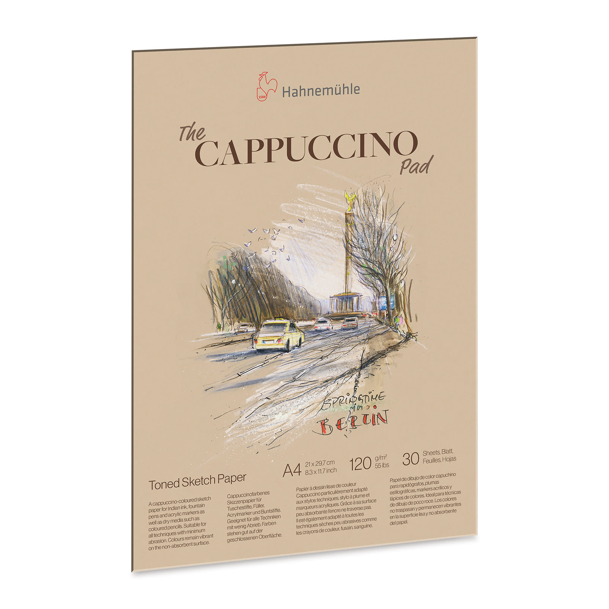 Hahnemühle The Cappuccino Sketch Pad - 8.3" x 11.7", 30 Sheets, 120 gsm