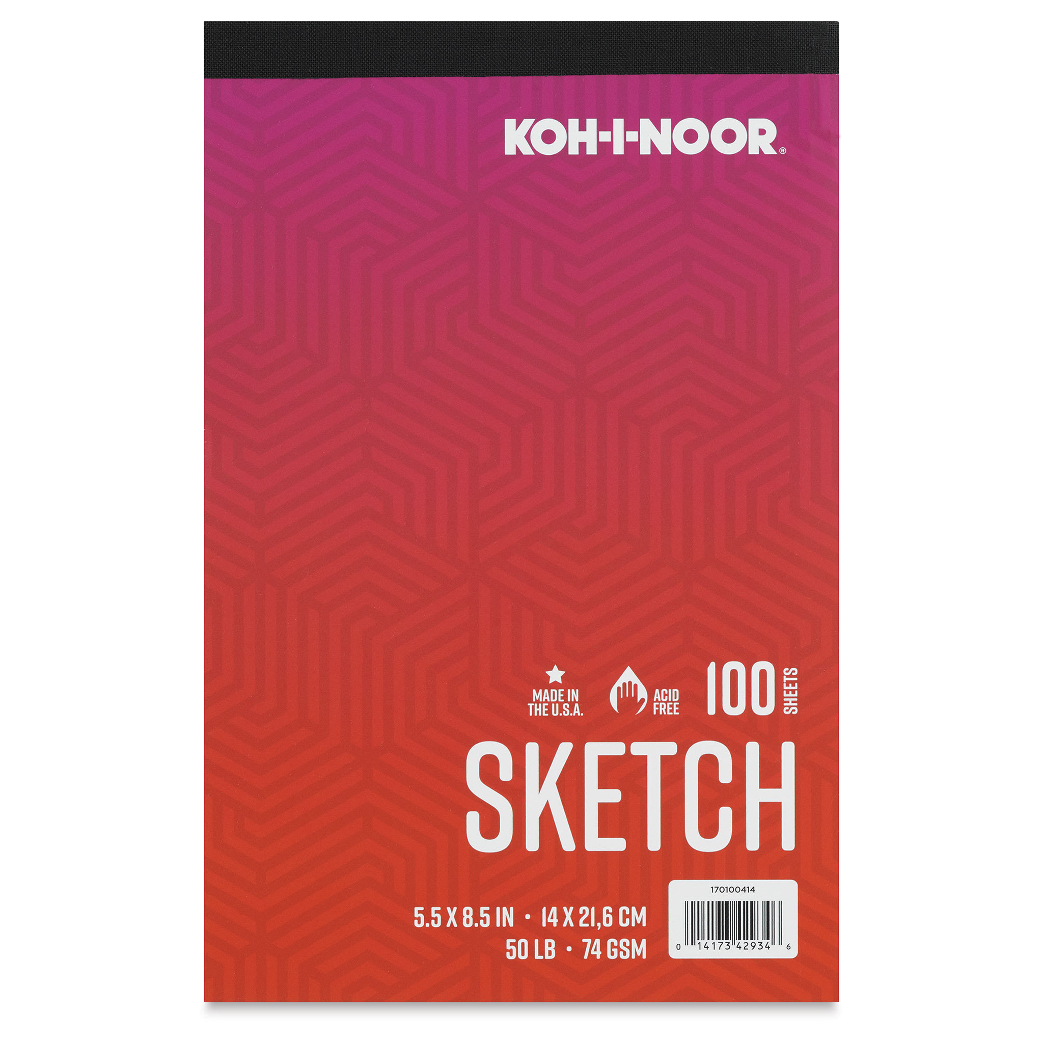 Koh-I-Noor Sketch Pad - 5-1/2" x 8-1/2", Tapebound, 100 Sheets