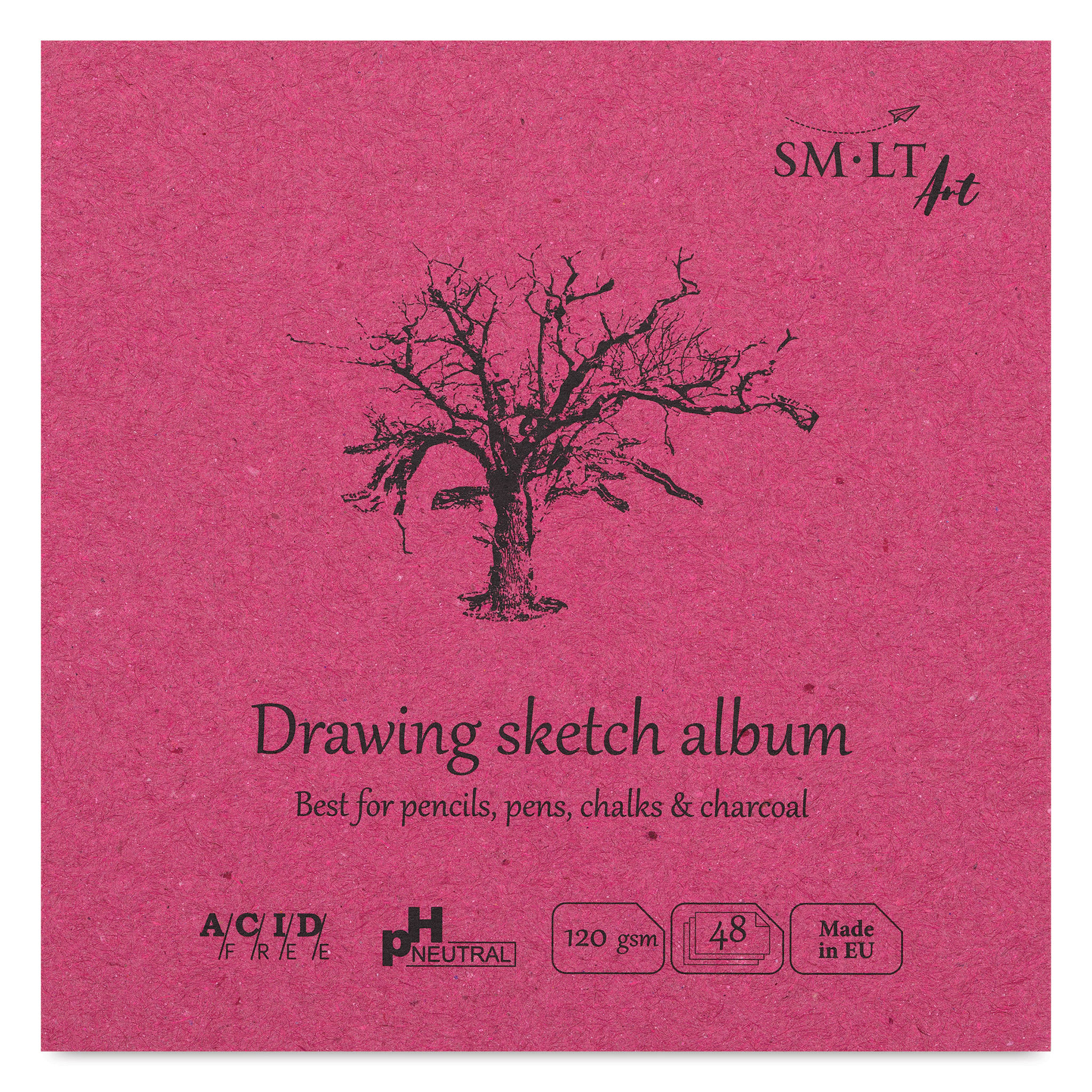 SMLT Art Layflat Drawing Pad - 5-1/2" x 5-1/2", 48 Sheets