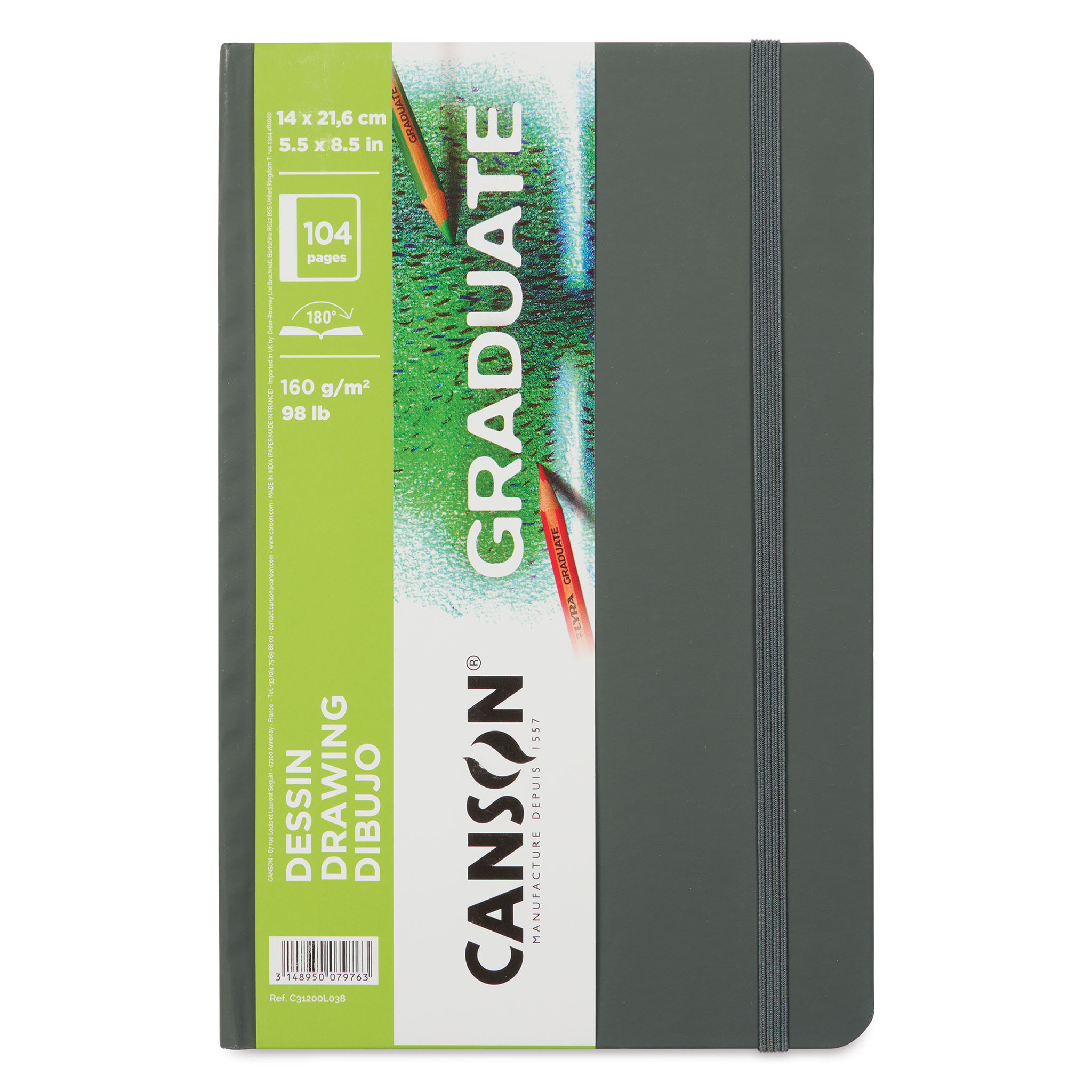Canson Graduate Drawing Book - 5-1/2" x 8-1/2", 52 Sheets