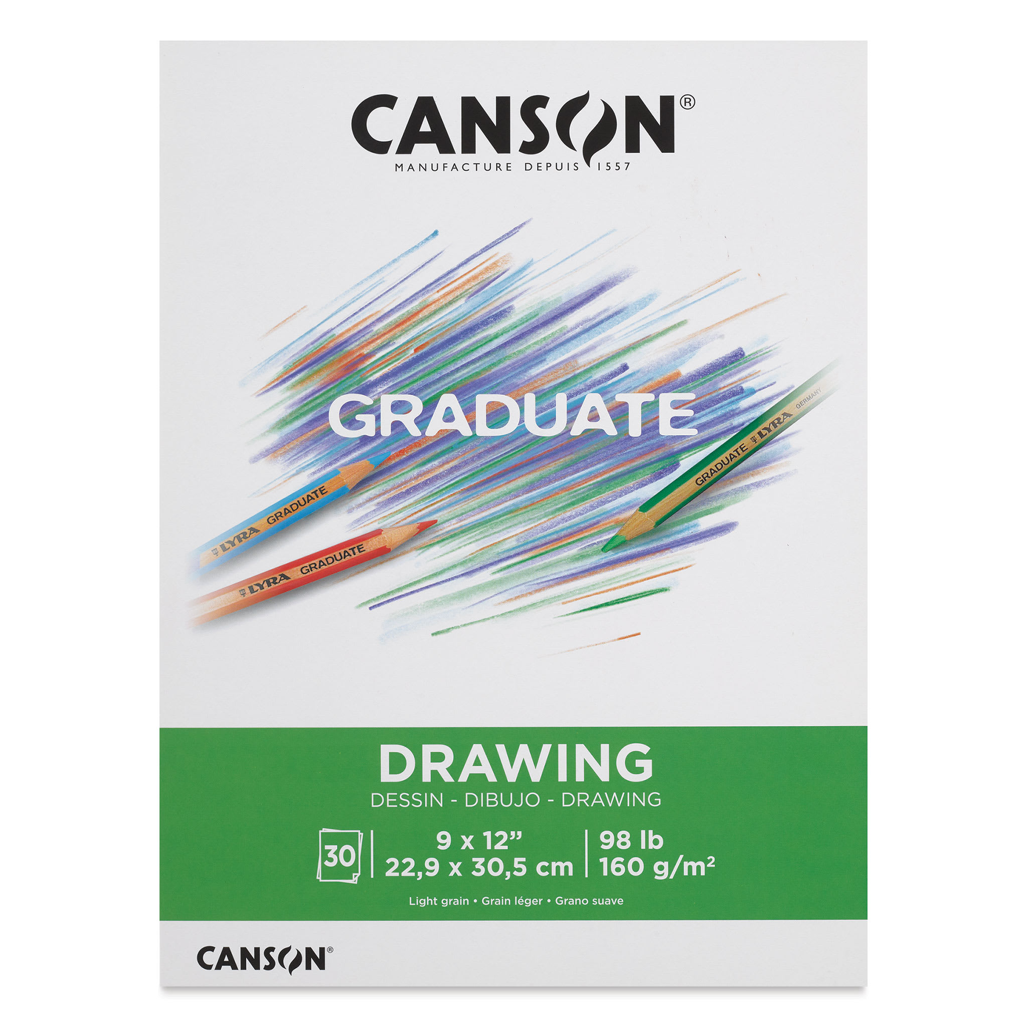 Canson Graduate Drawing Pad - 9" x 12", 30 Sheets