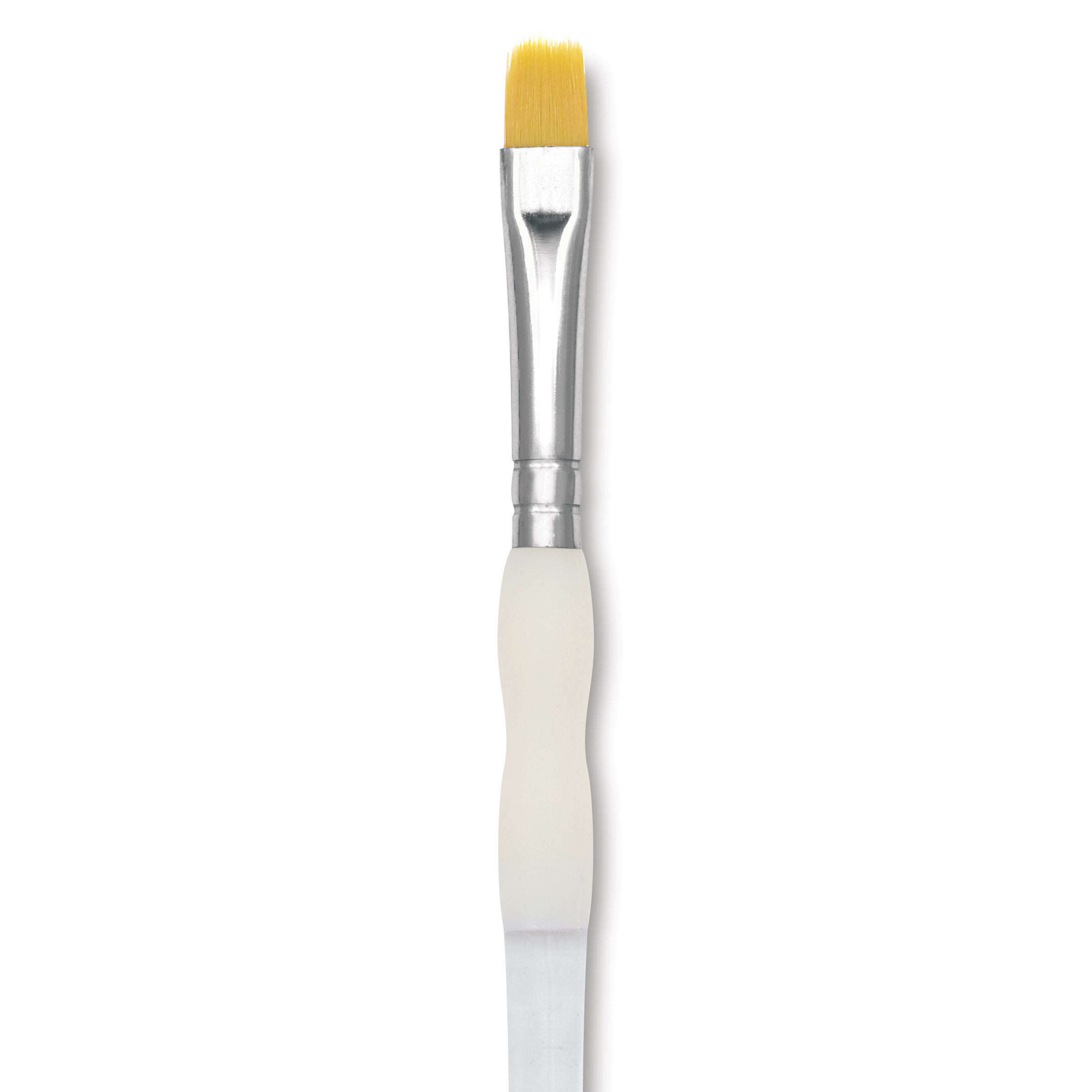 Royal & Langnickel® Soft-Grip™ Gold Taklon Comb Brush Paint in White | 1/4"