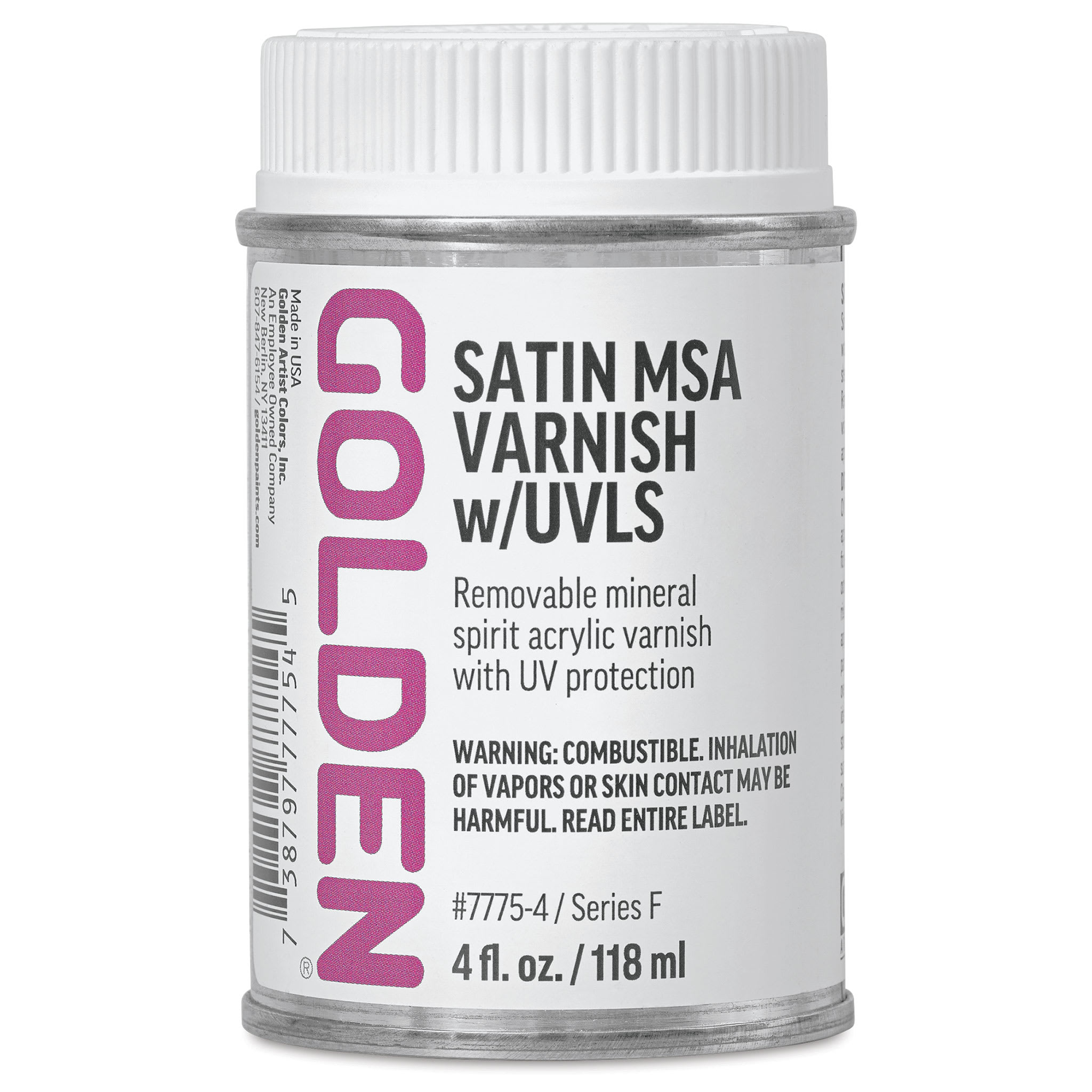 Golden MSA Varnish with UVLS - Satin, 4 oz