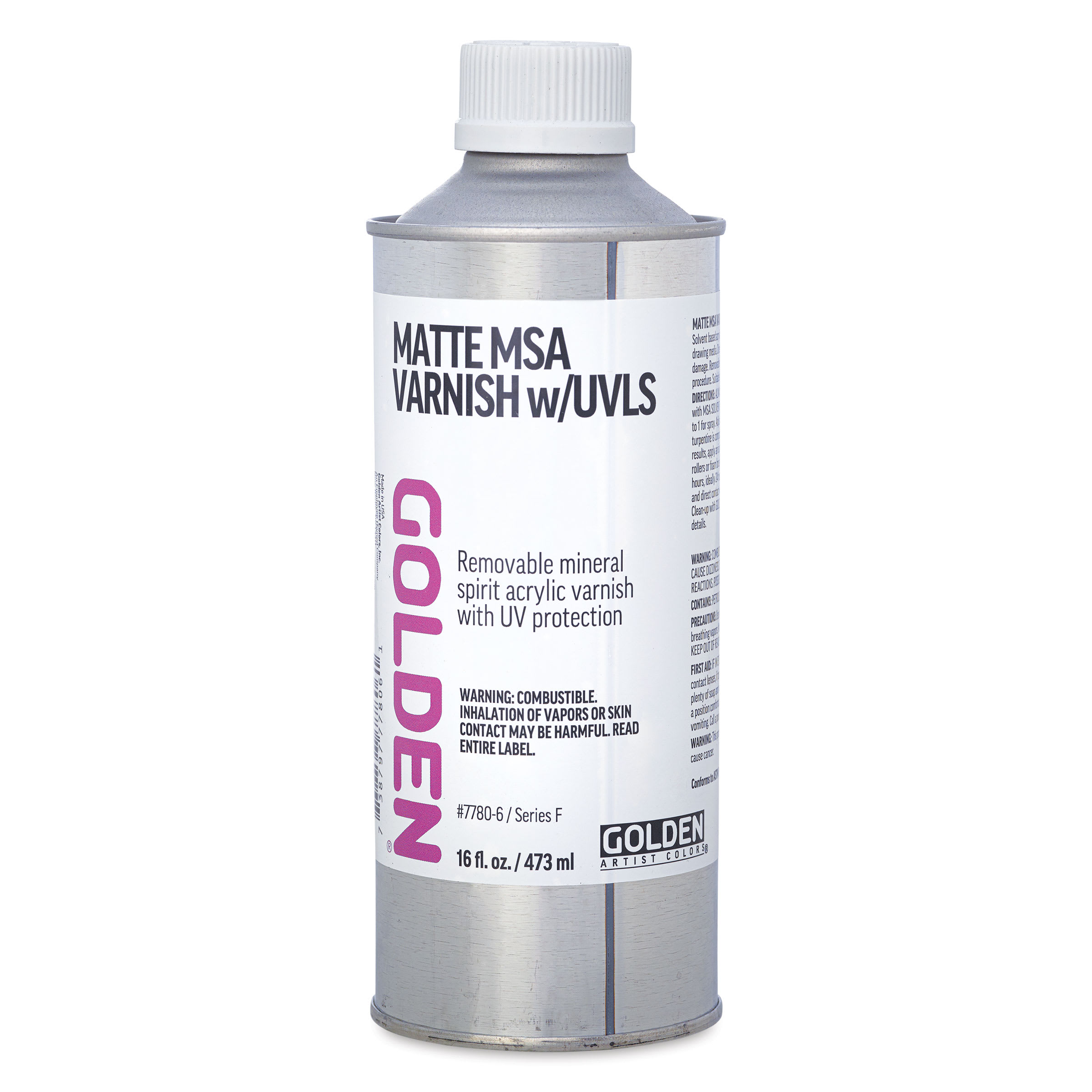 Golden MSA Varnish with UVLS - Matte, 16 oz