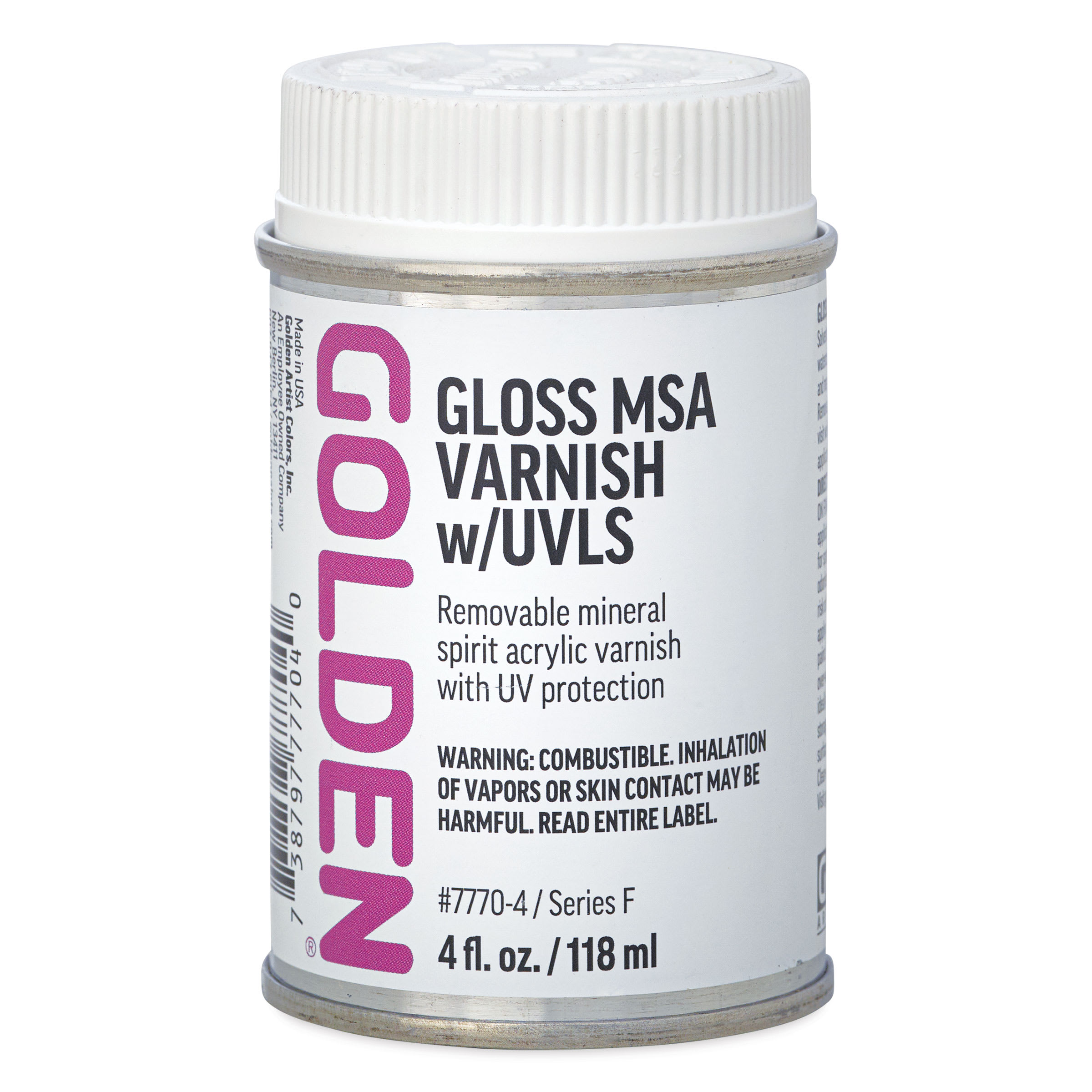 Golden MSA Varnish with UVLS - Gloss, 4 oz