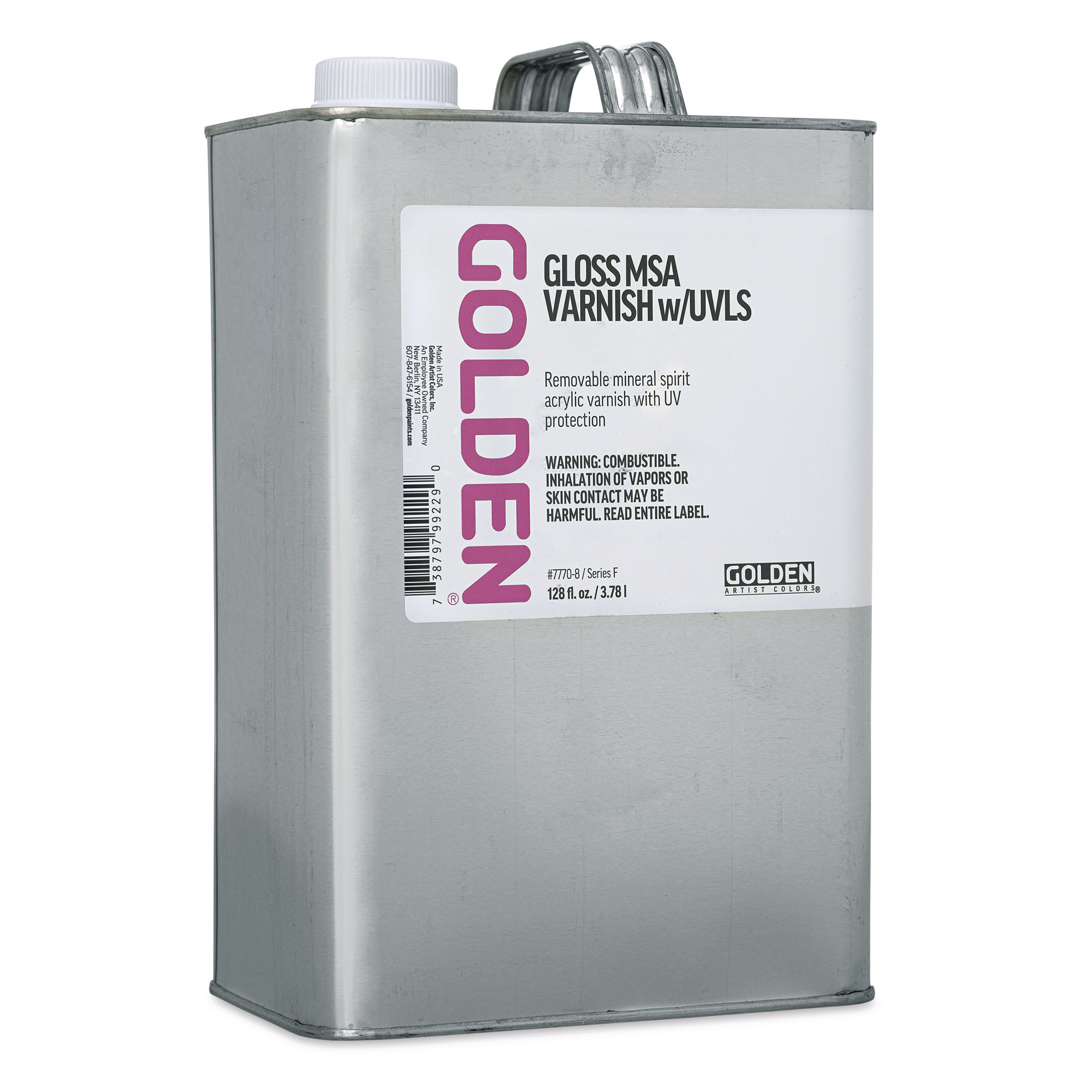 Golden MSA Varnish with UVLS - Gloss, 128 oz
