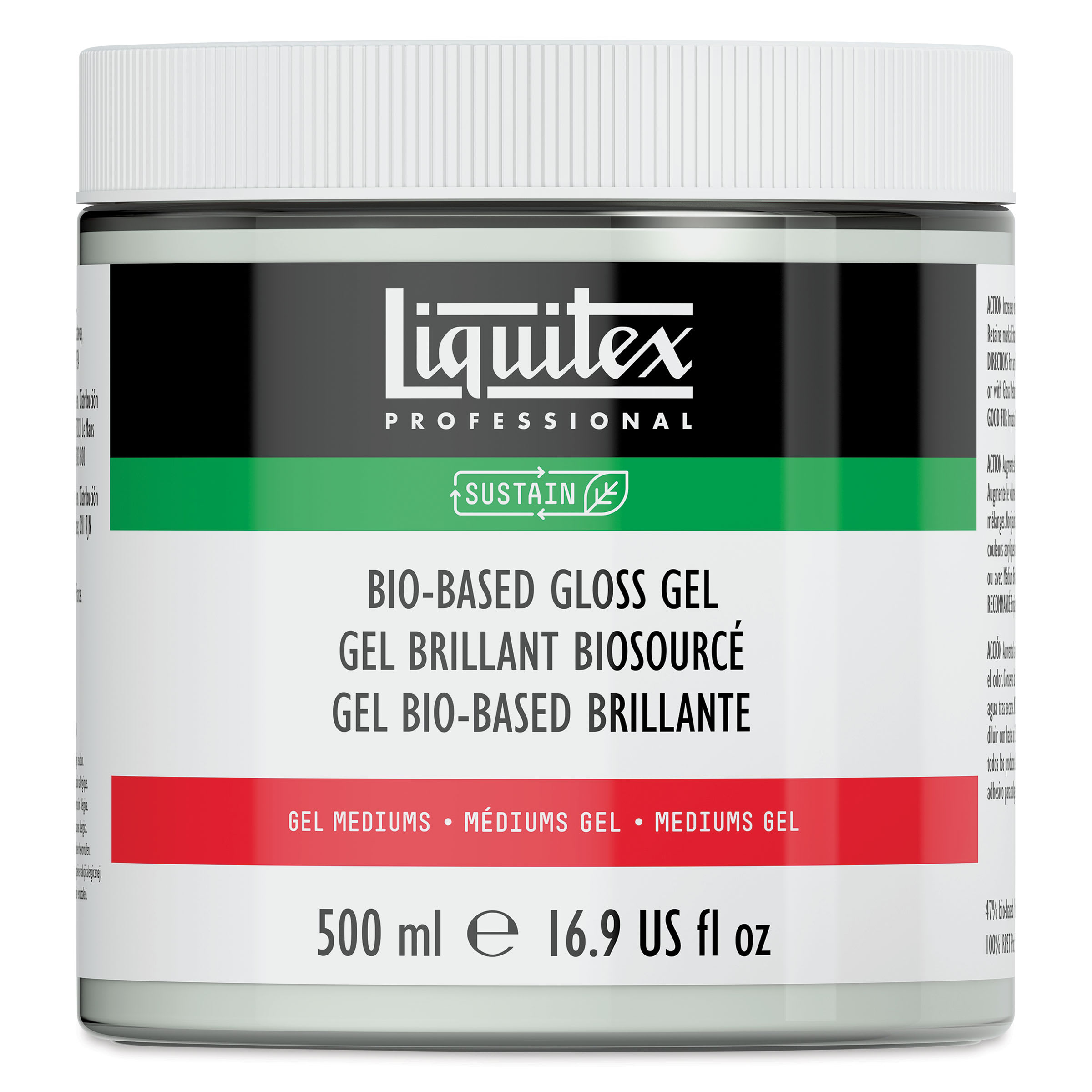Liquitex Bio-Based Acrylic Gel Medium - Gloss Gel, 500 ml