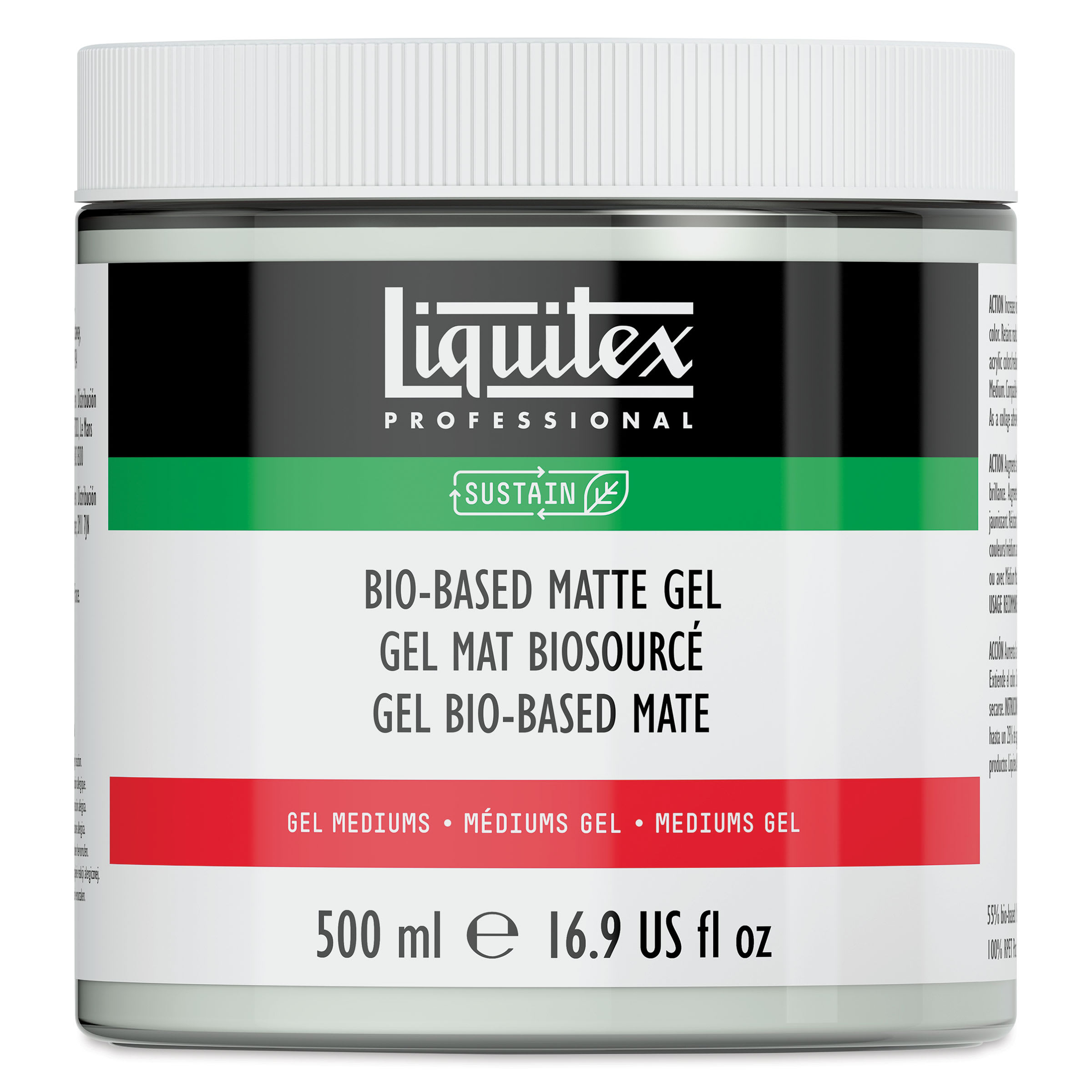 Liquitex Bio-Based Acrylic Gel Medium - Matte Gel, 500 ml