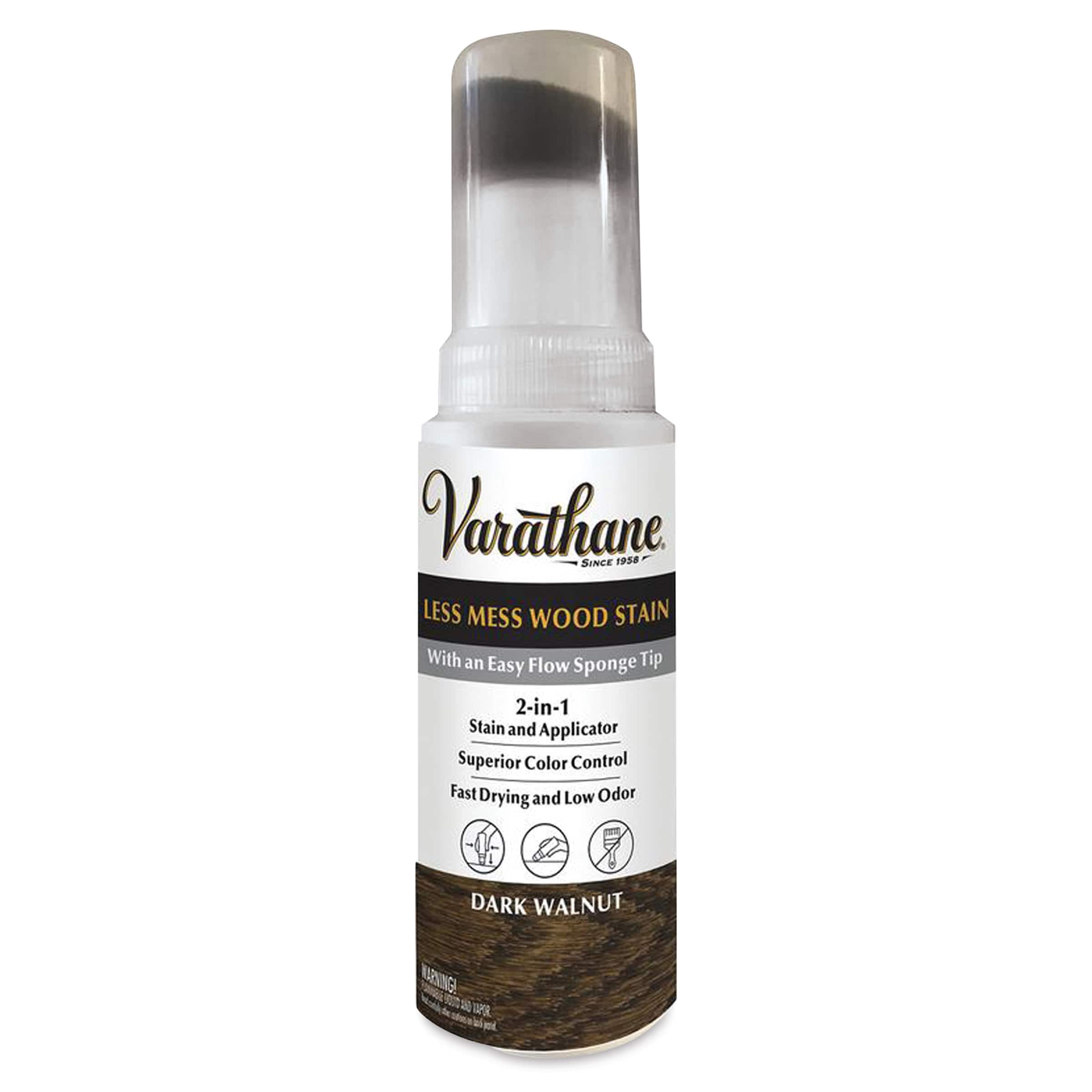 Varathane Less Mess Wood Stain - Dark Walnut, 4 oz