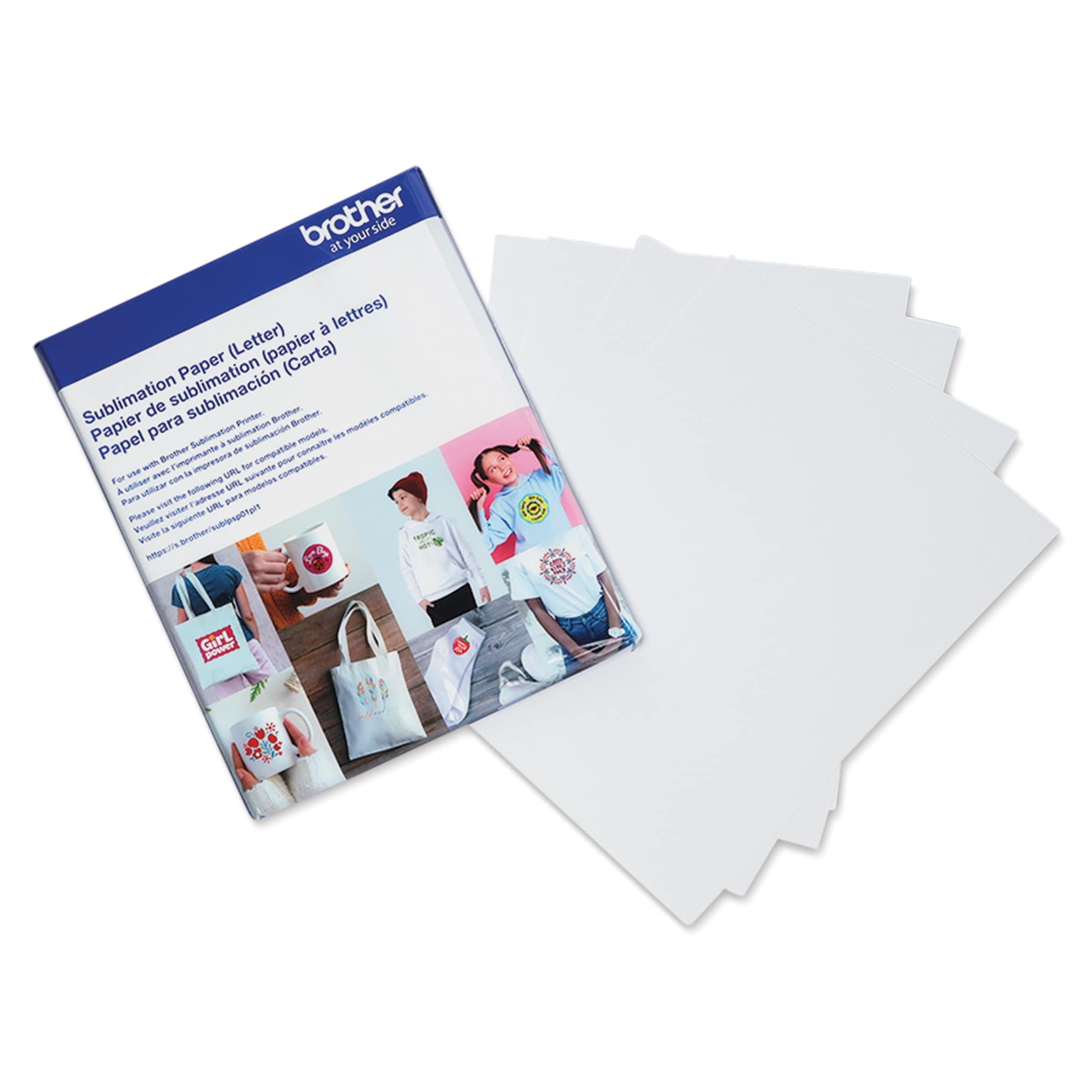 Brother Sublimation Printer Paper - 8-1/2" x 11", Pkg of 100