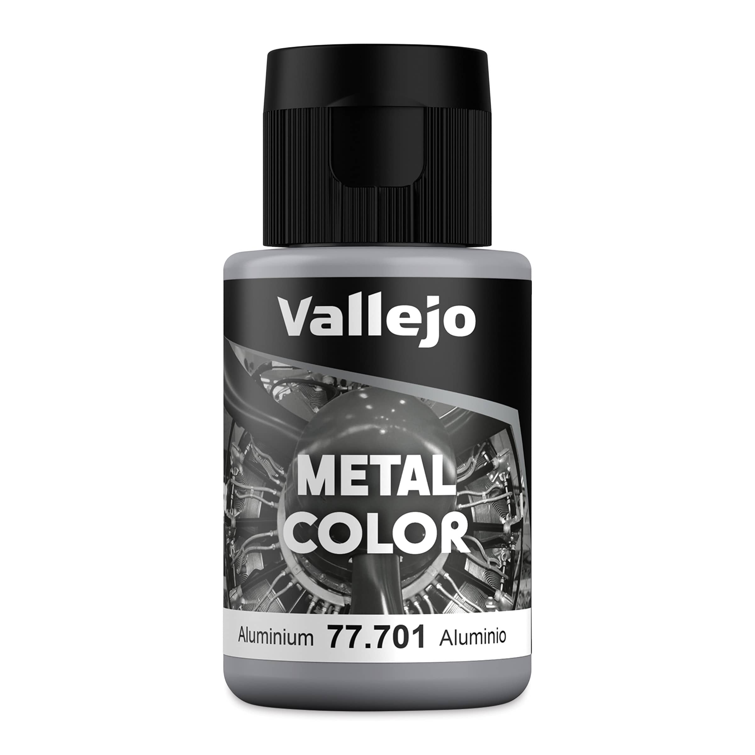 Vallejo Metal Color Acrylic Paint - Aluminium, 32 ml