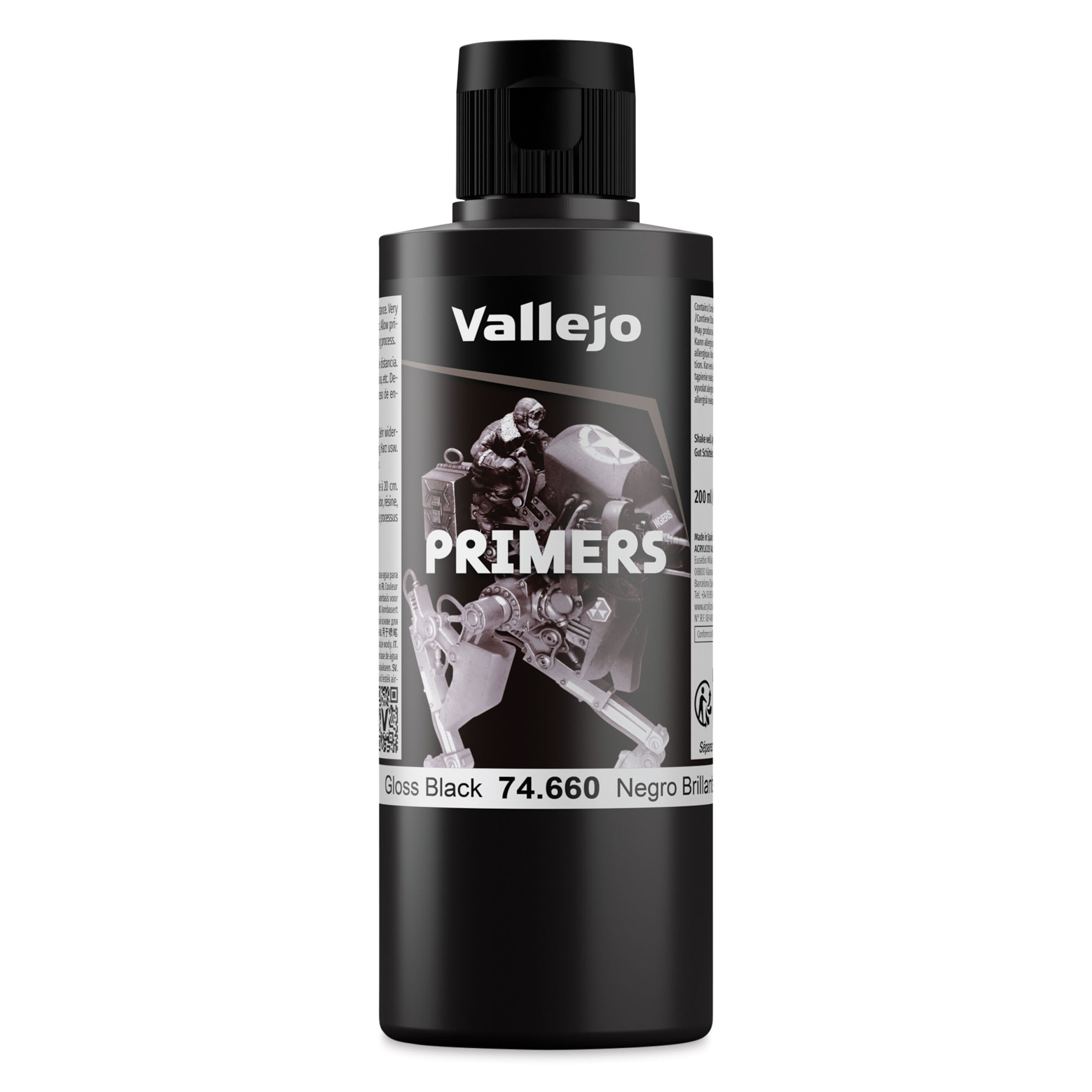 VJP74660 Model Color Primer Gloss Black Paint - 200 ml