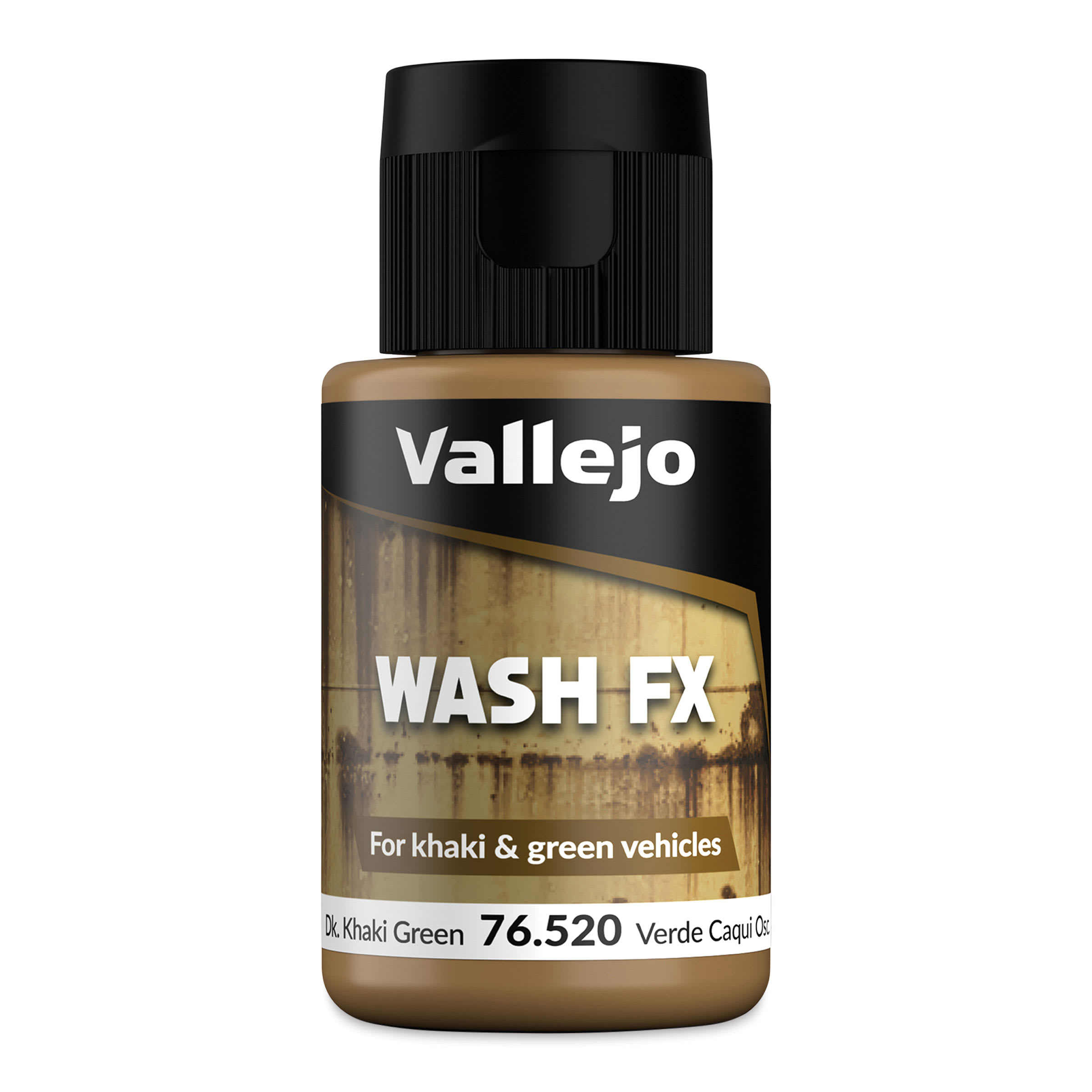 Vallejo Wash FX - Dark Khaki Green, 35 ml Bottle