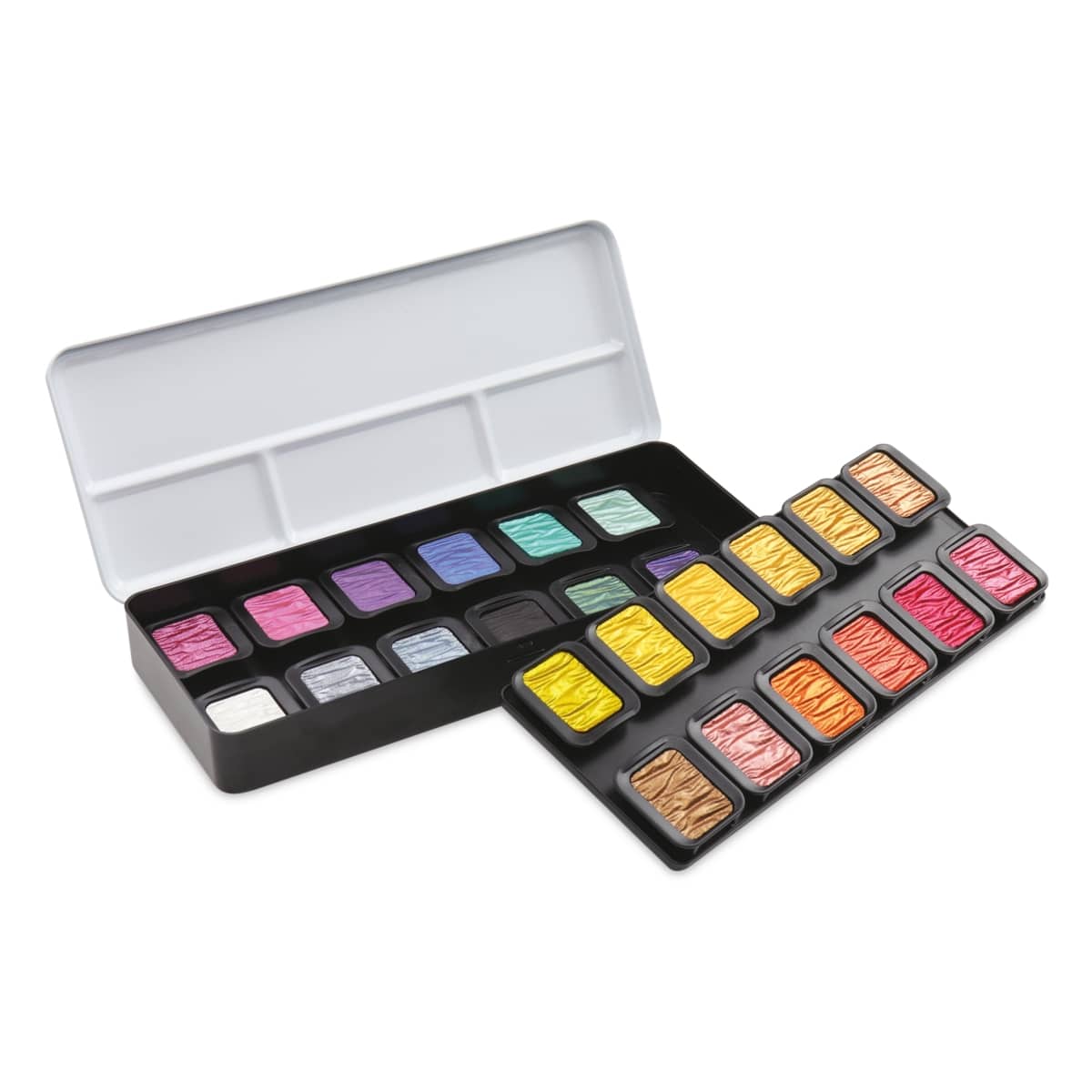 【永遠出品】FINETEC Pearlescent Colours Amazon.com: Finetec Watercolor Metal Tin, 12-Color