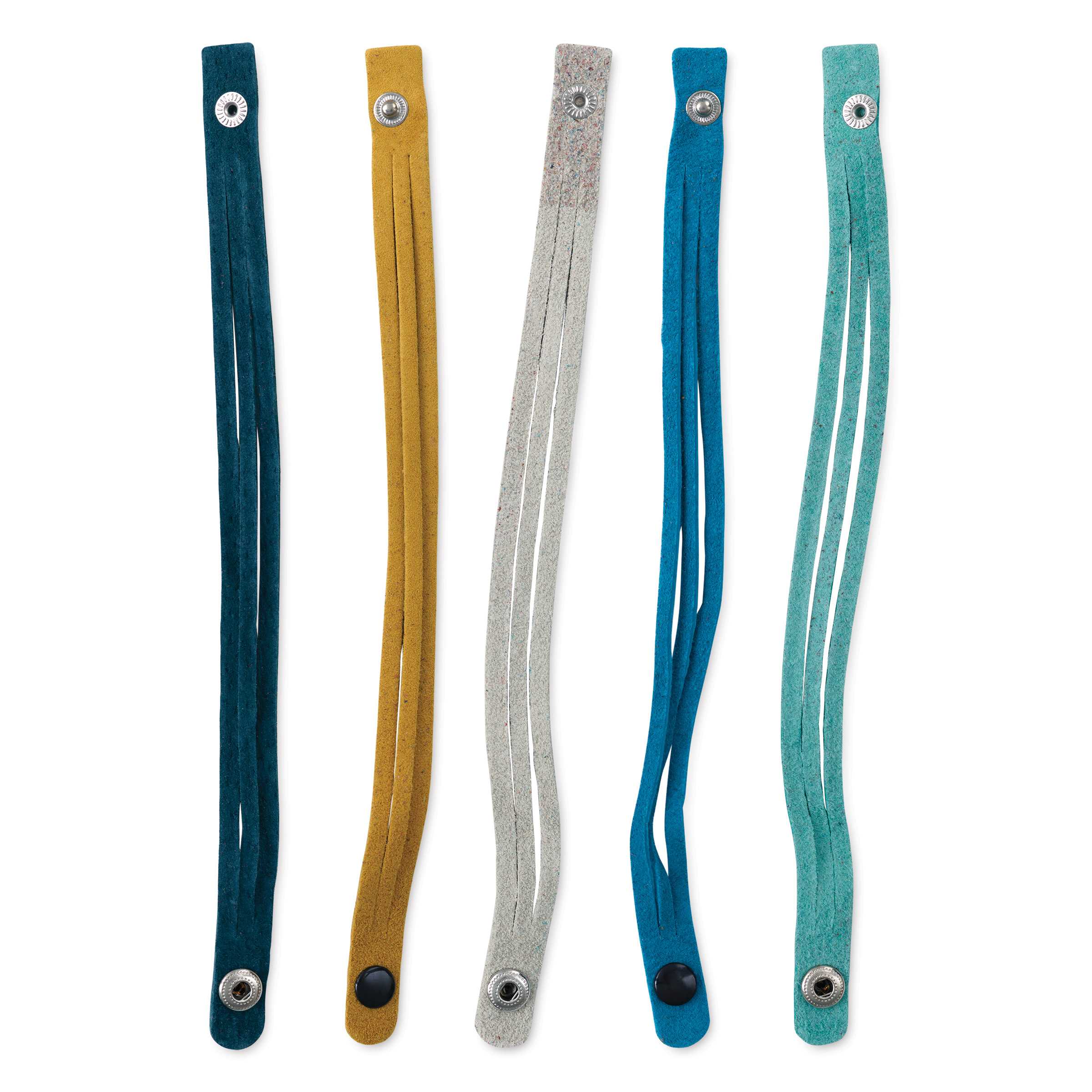 Realeather Suede Mystery Braid Bracelets Set