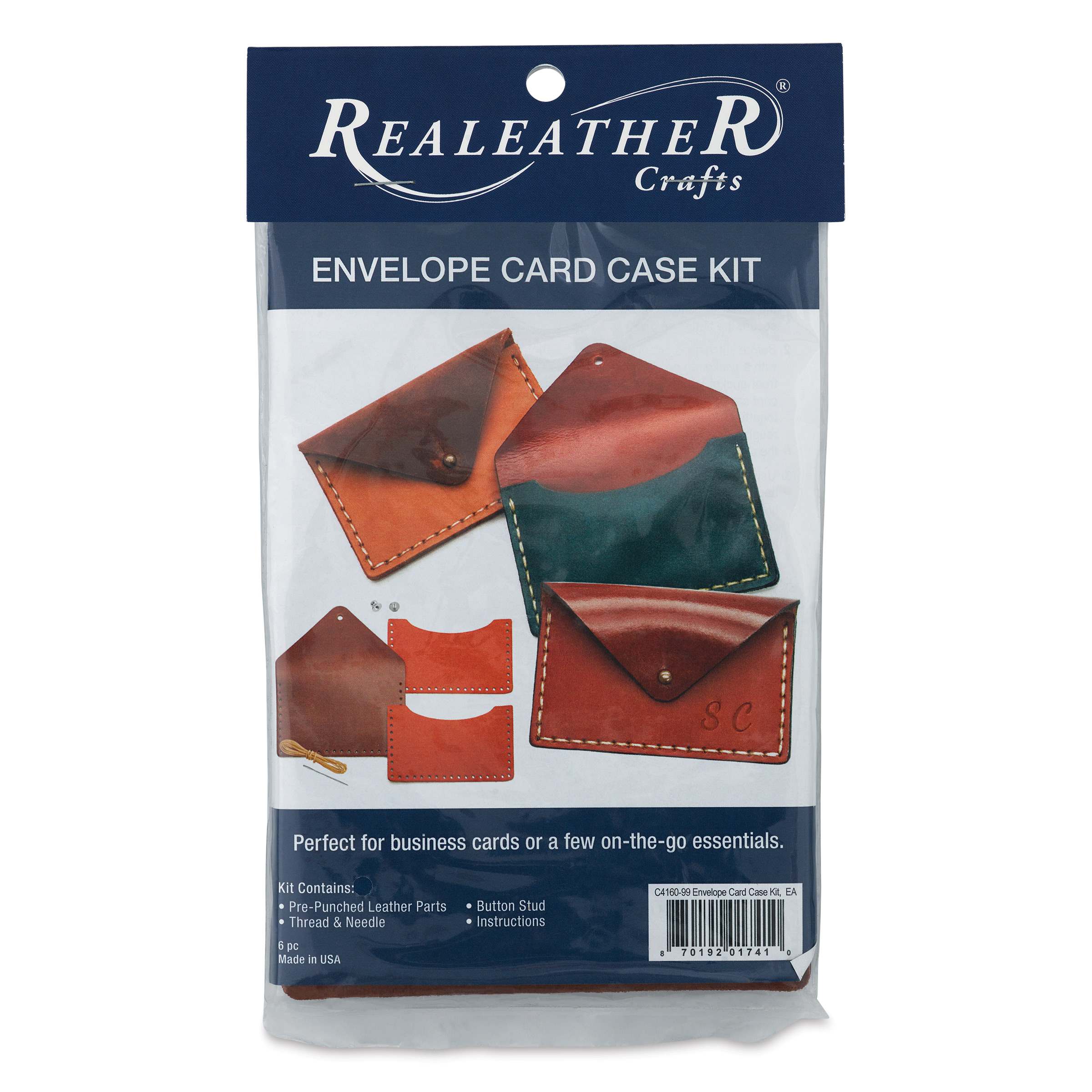 Realeather Envelope Card Case Kit