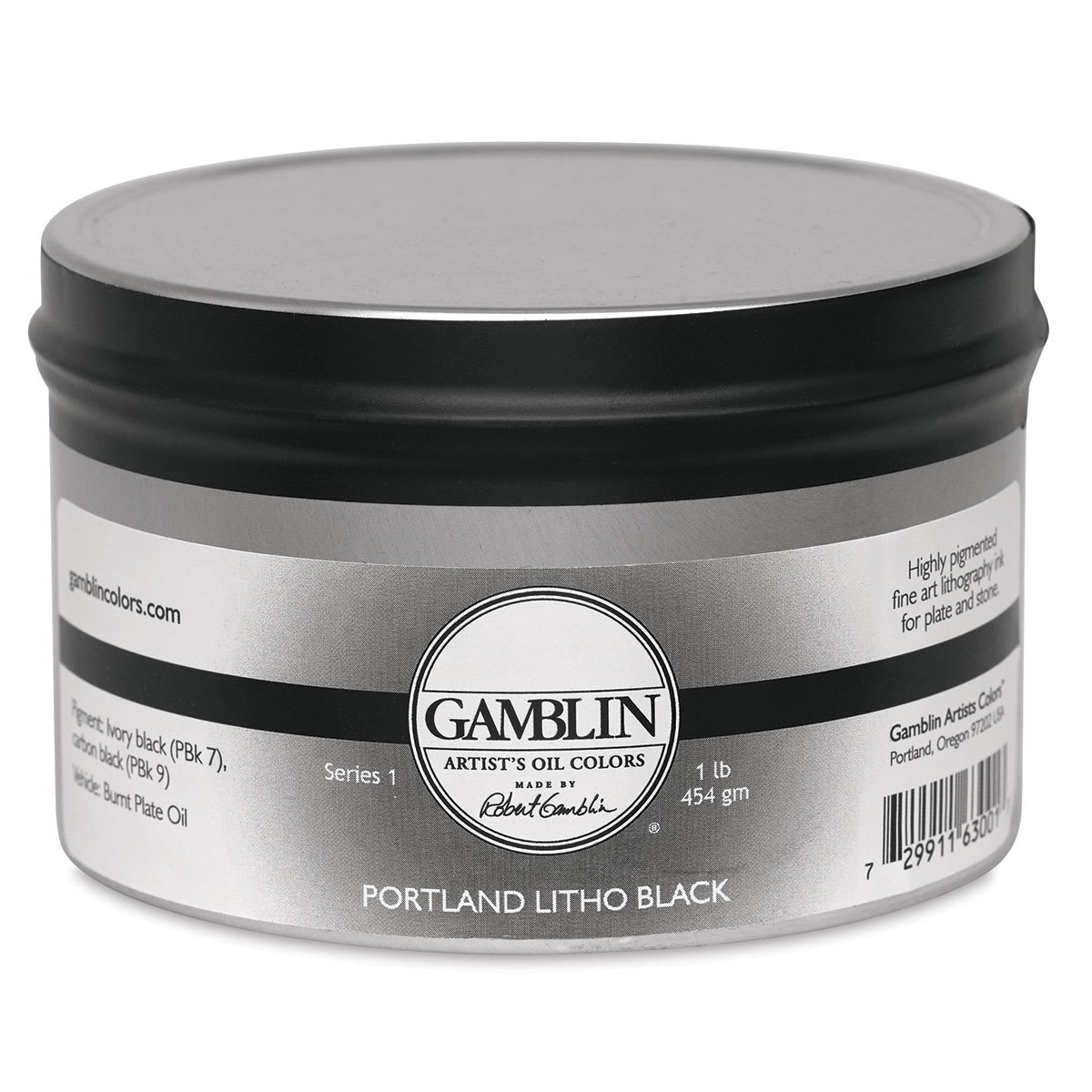 Gamblin Portland Litho Black Lithography Ink