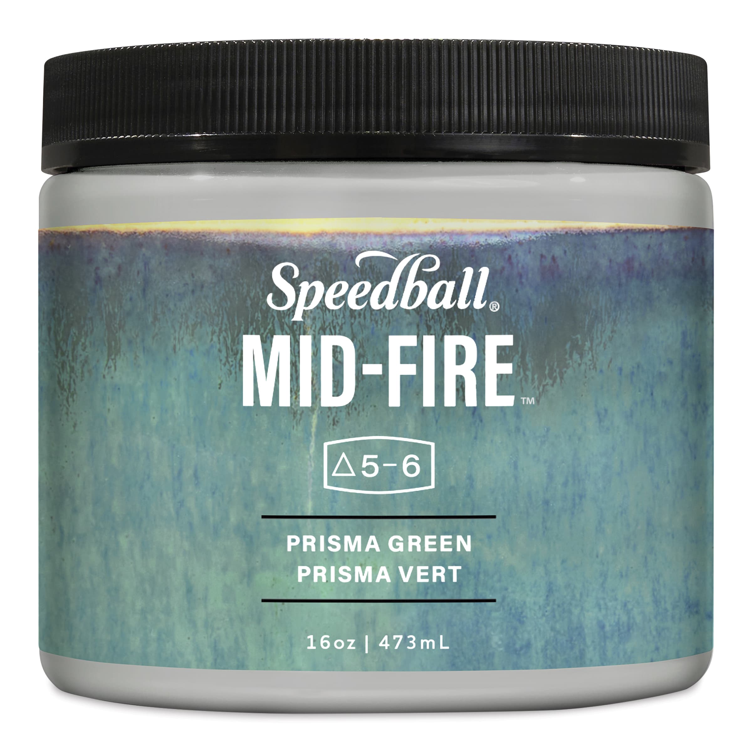Speedball Mid-Fire Glaze - Prisma Green, 16 oz | BLICK Art Materials