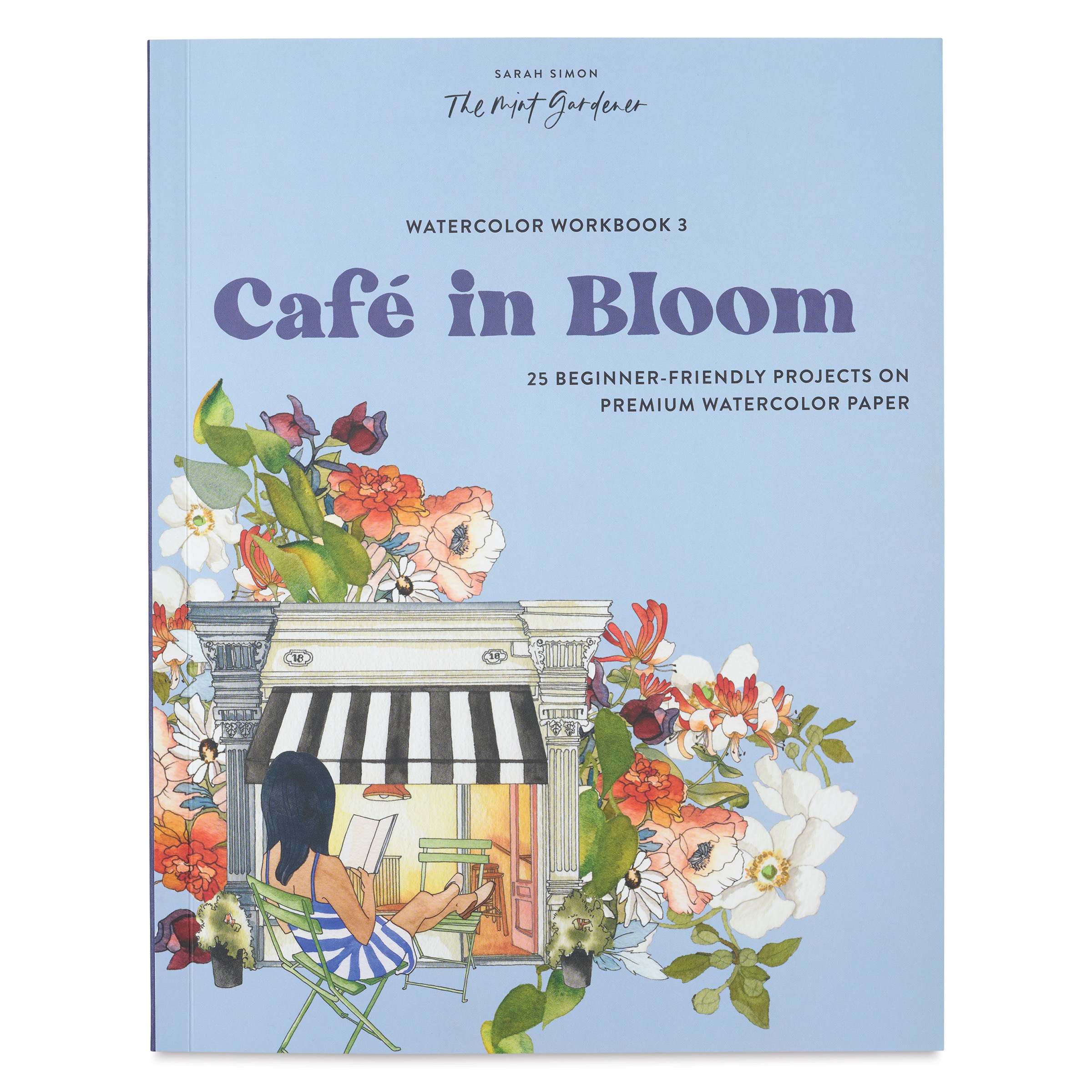 Watercolor Workbook: Café in Bloom