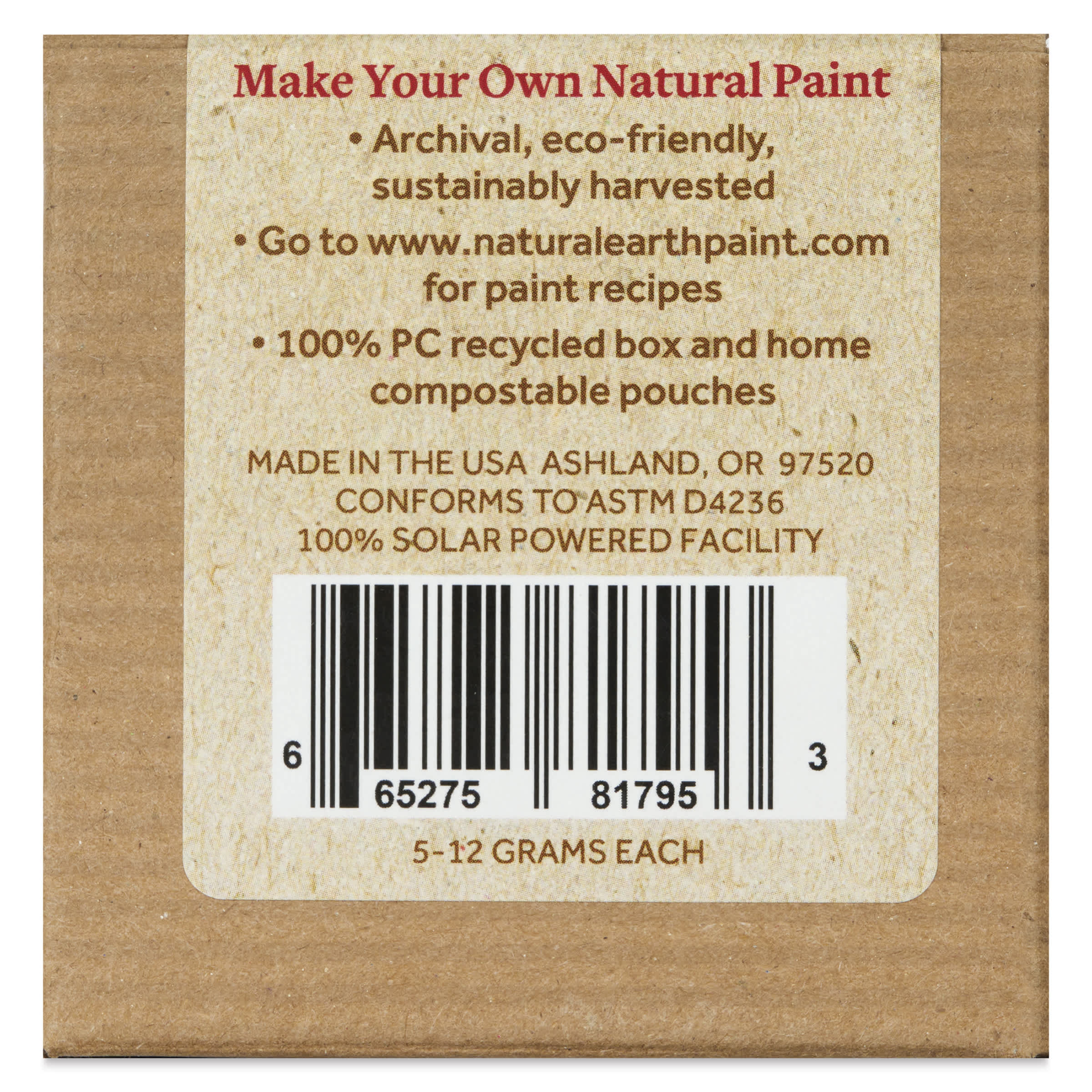 Natural Earth Paint Earth & Mineral Pigments - Sample Pkg of 20