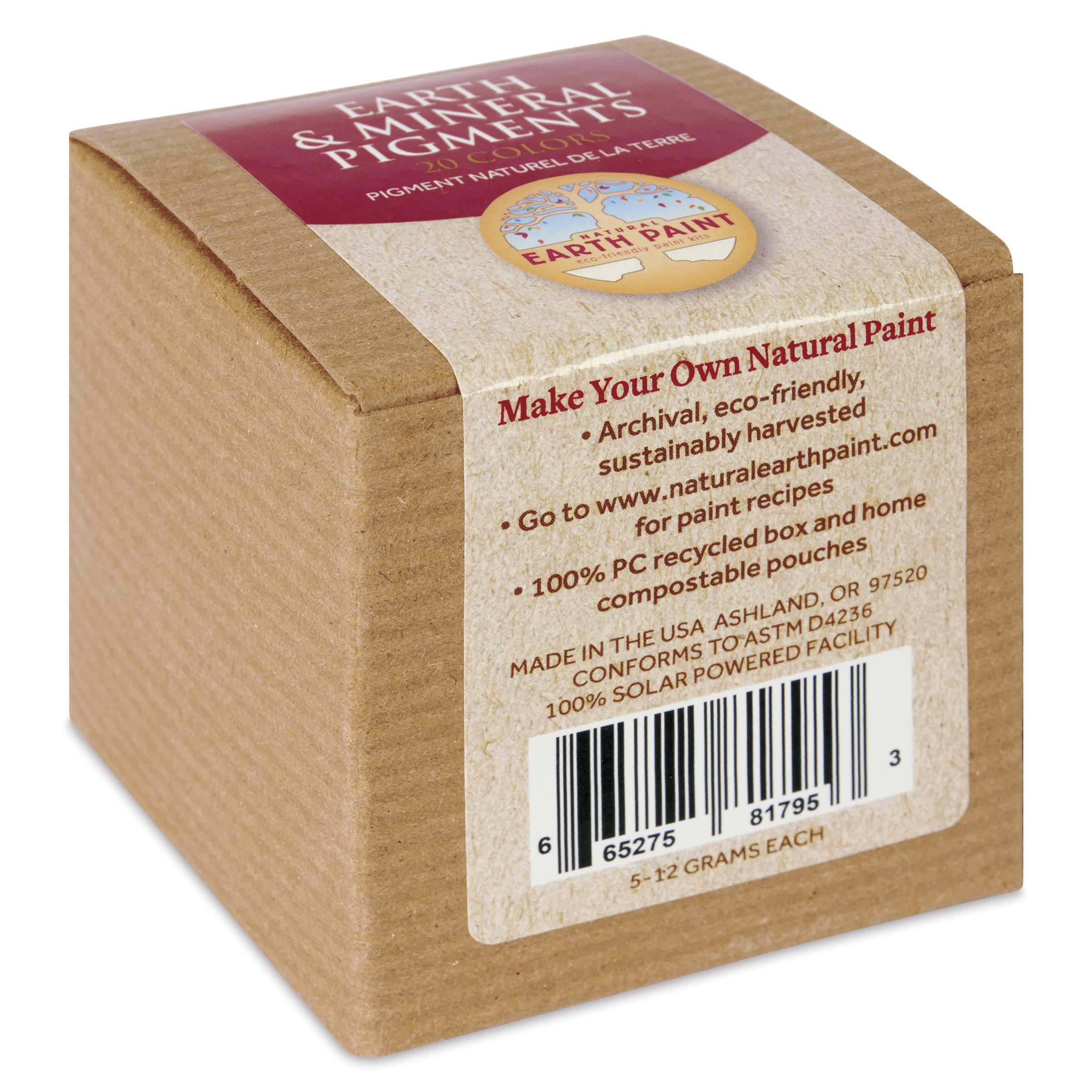 Natural Earth Paint Earth & Mineral Pigments - Sample Pkg of 20
