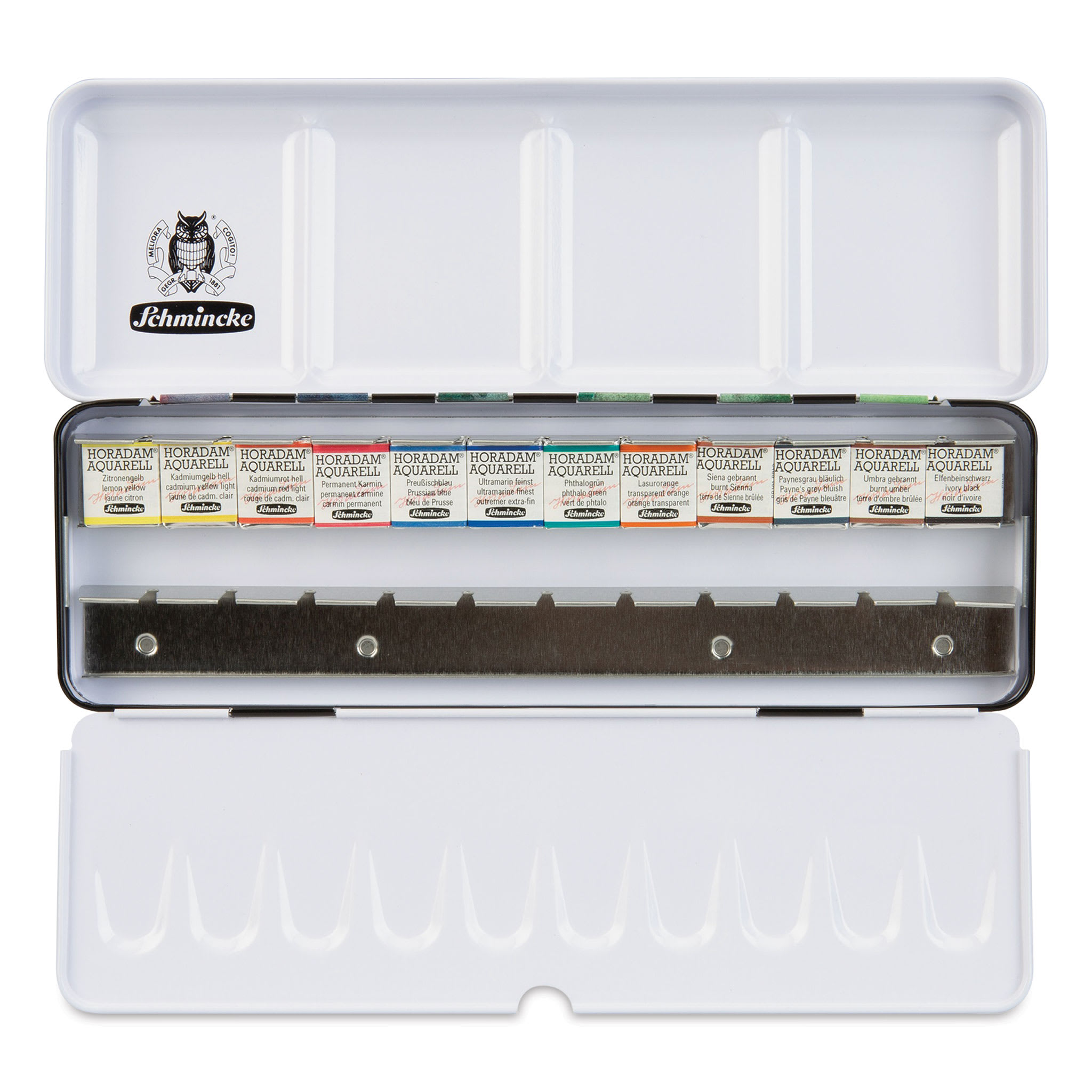 Schmincke Horadam Aquarell Watercolor Pans - Set of 12, Half Pans