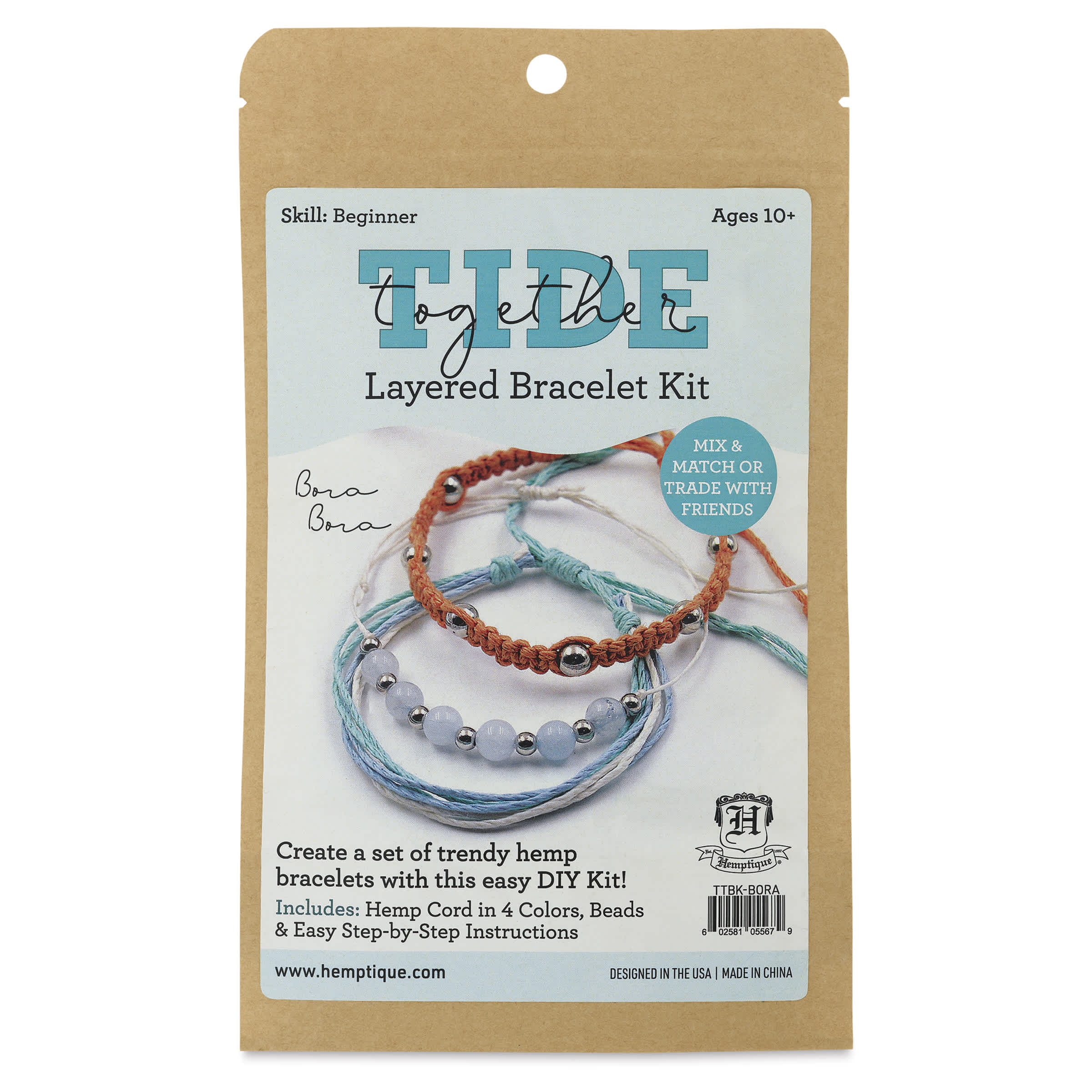 Hemptique Tide Together Layered Hemp Bracelet Kits