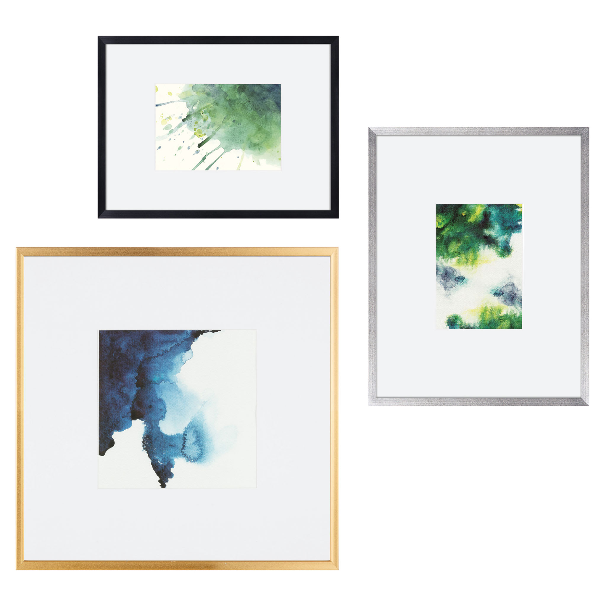 Blick Chelsea Metal Gallery Frames with White Mat | BLICK Art