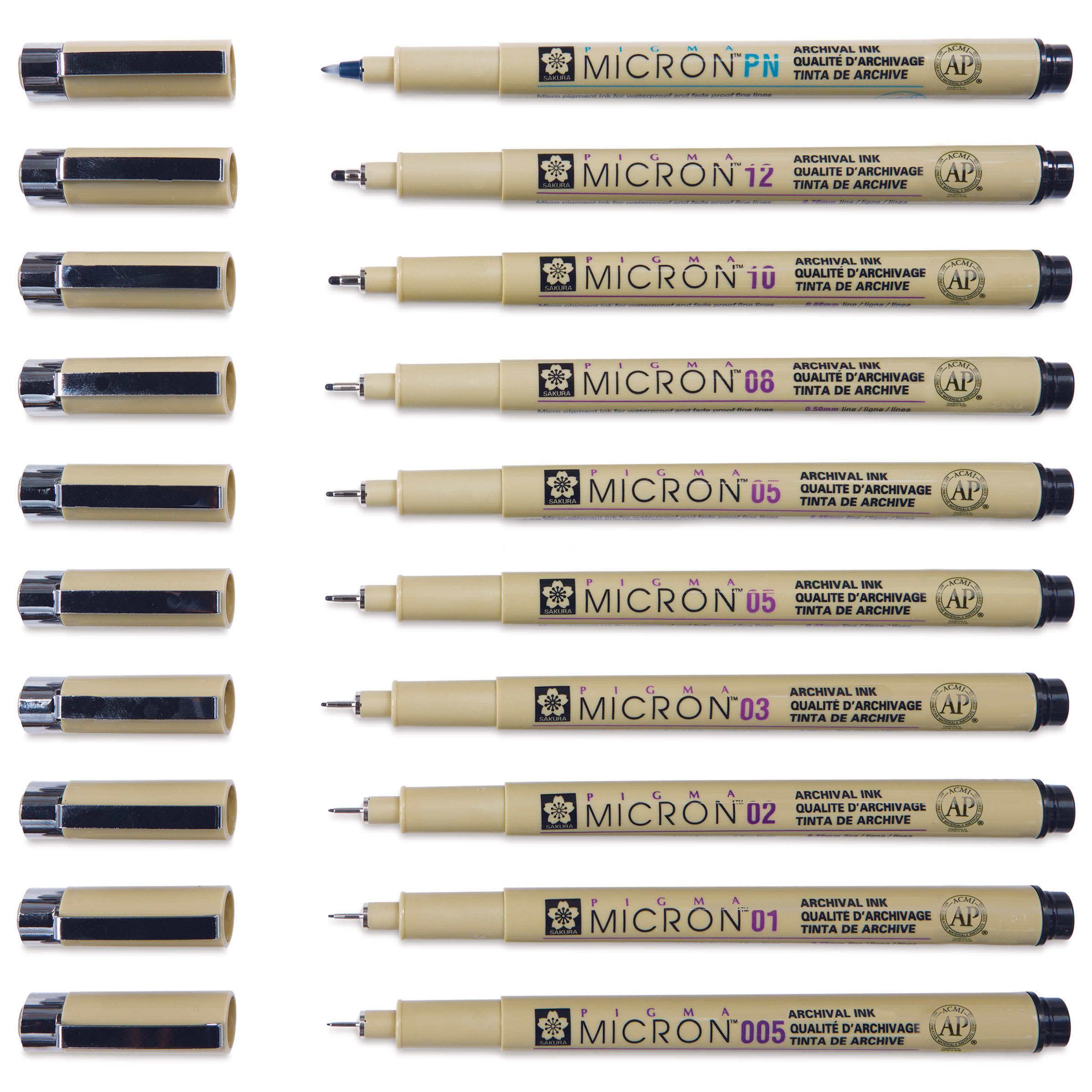Sakura Pigma Micron Pens and Sets