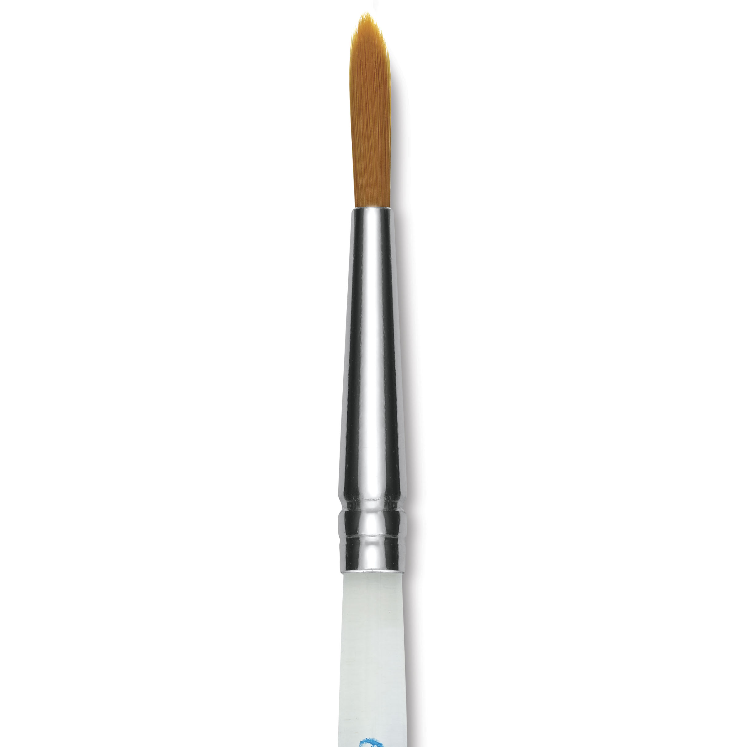 Mayco Reflections Golden Taklon Brush - Round, Short Handle, Size 6, close-up