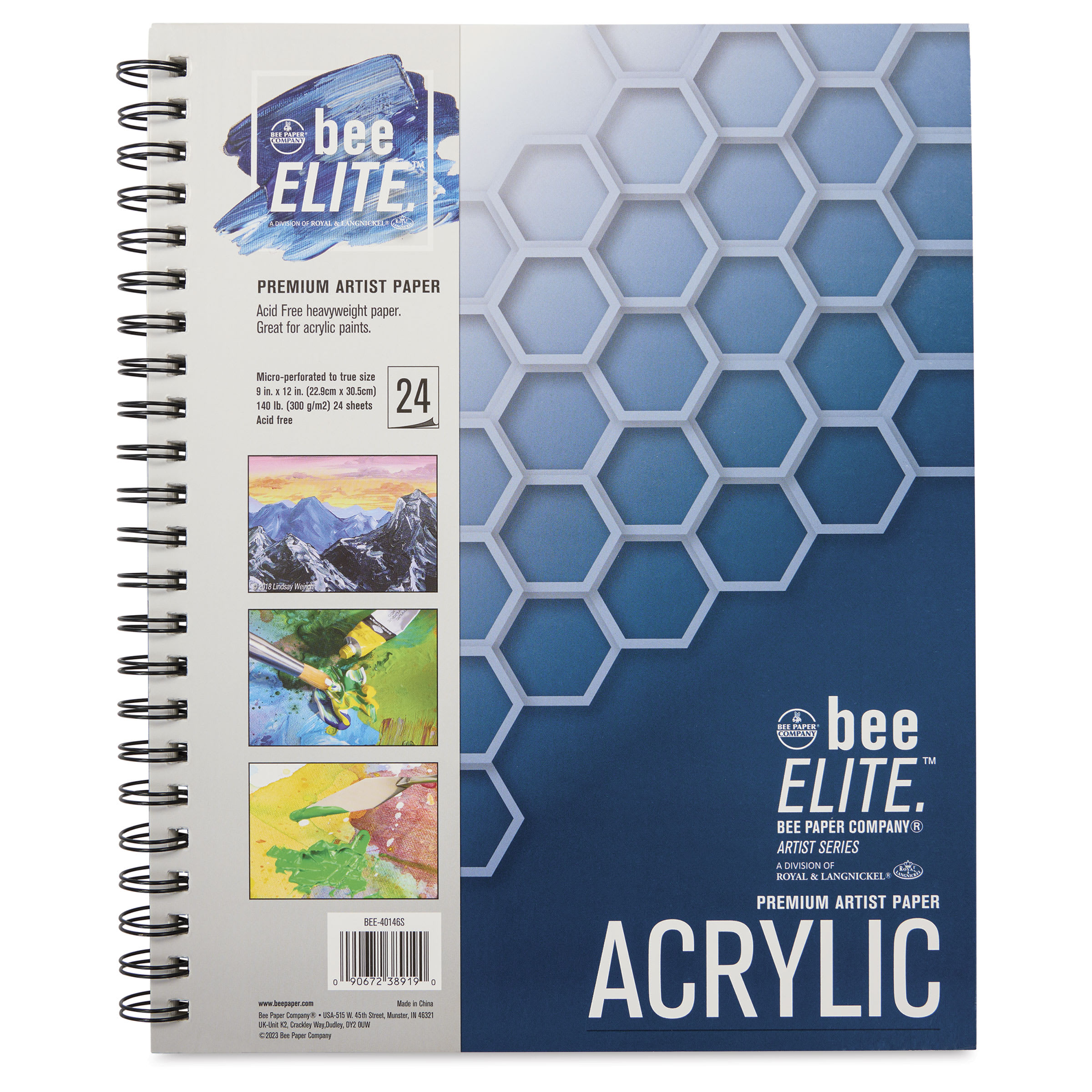 Bee Elite Spiralbound Acrylic Pad