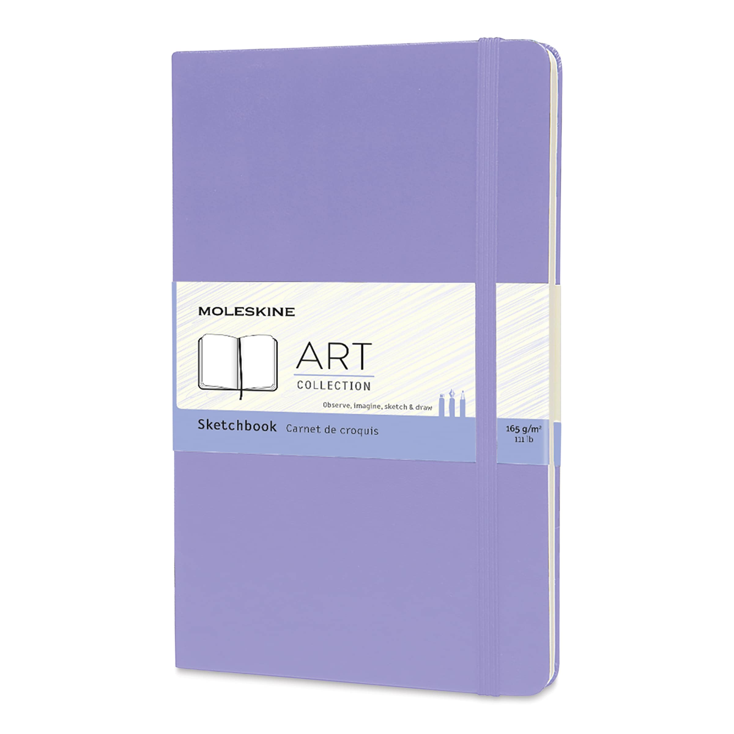 Moleskine Art Collection Sketchbook - Wisteria, 5" x 8-1/4", front cover