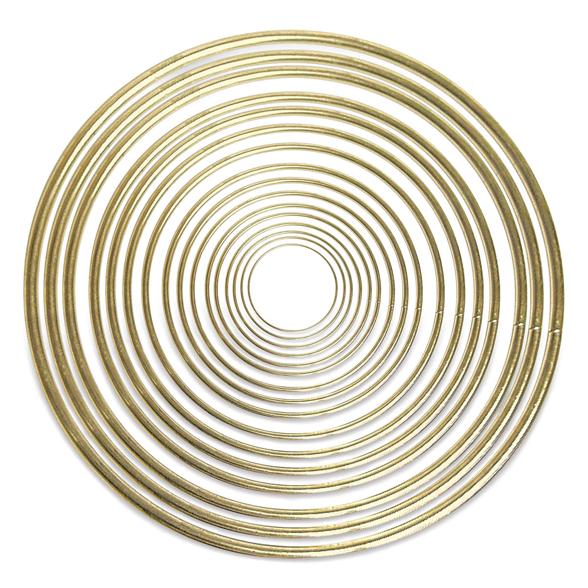 Pepperell Brass Plated Macramé Rings