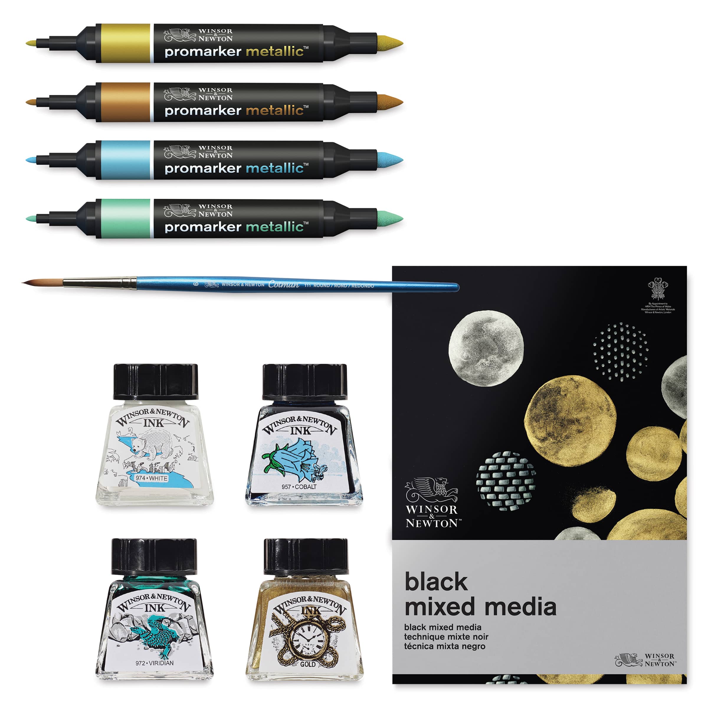 Winsor & Newton Metallic Mixed Media Set