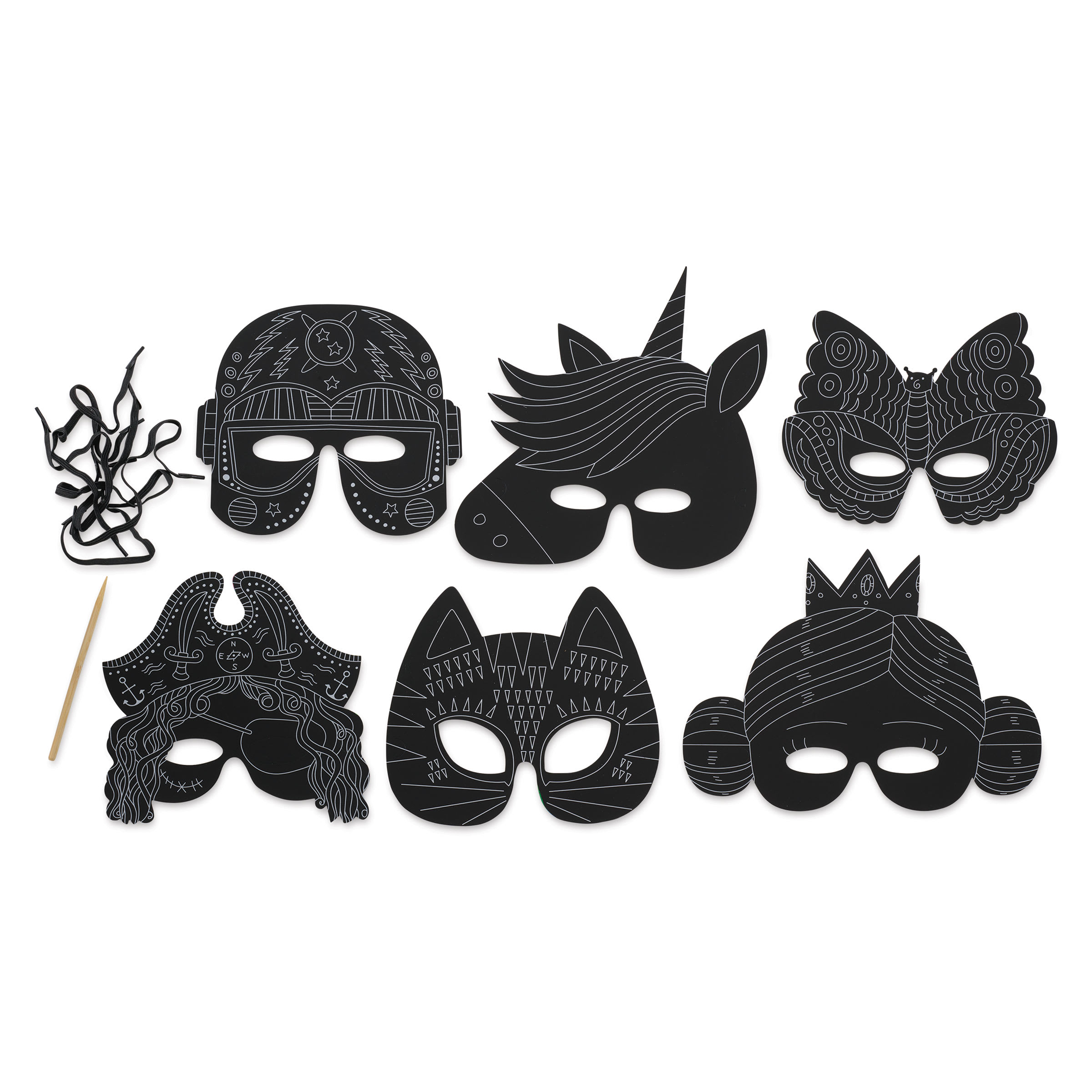 Rico Design Paper Poetry Scratch Paper Masks Set