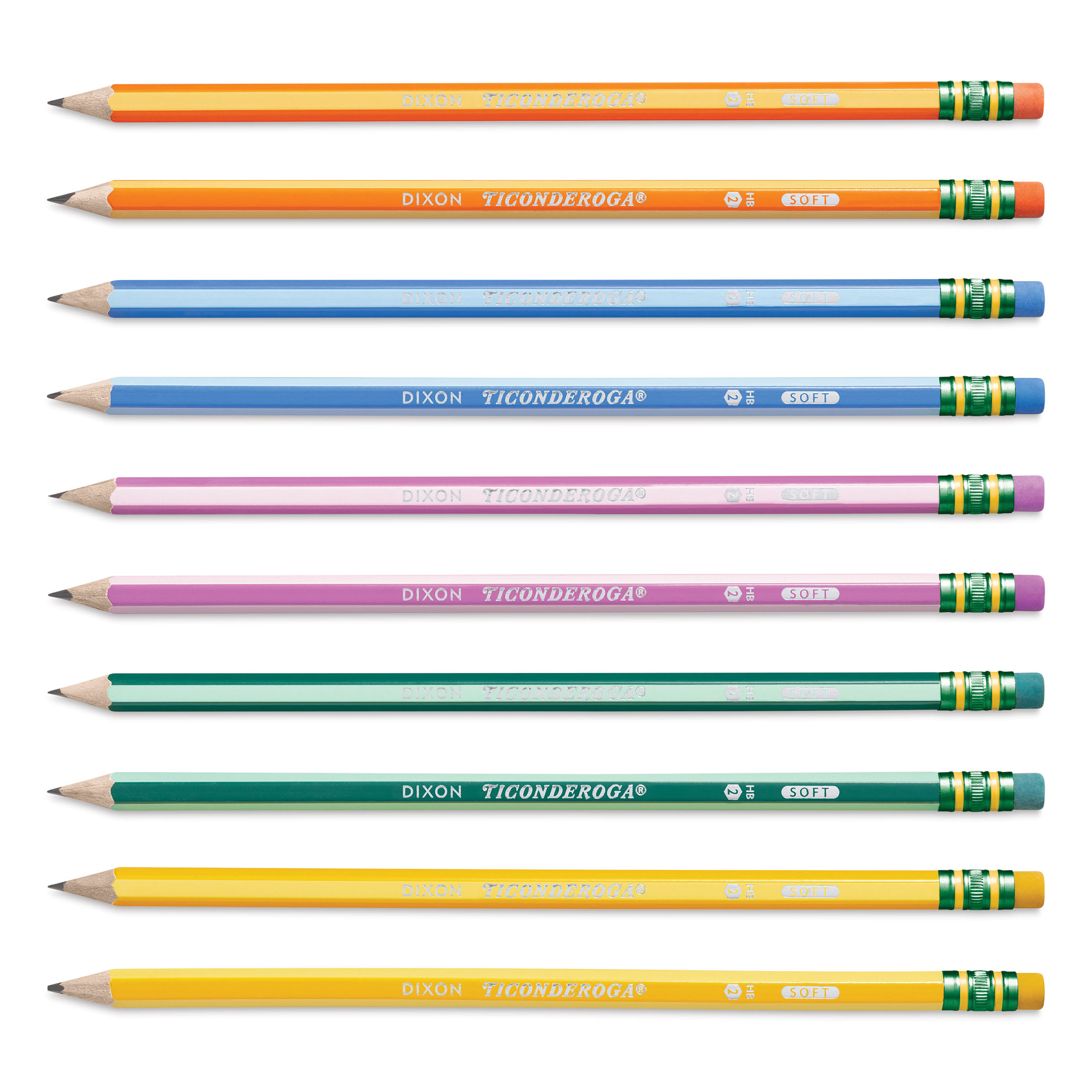 Ticonderoga No. 2 Striped Pencil Set | BLICK Art Materials