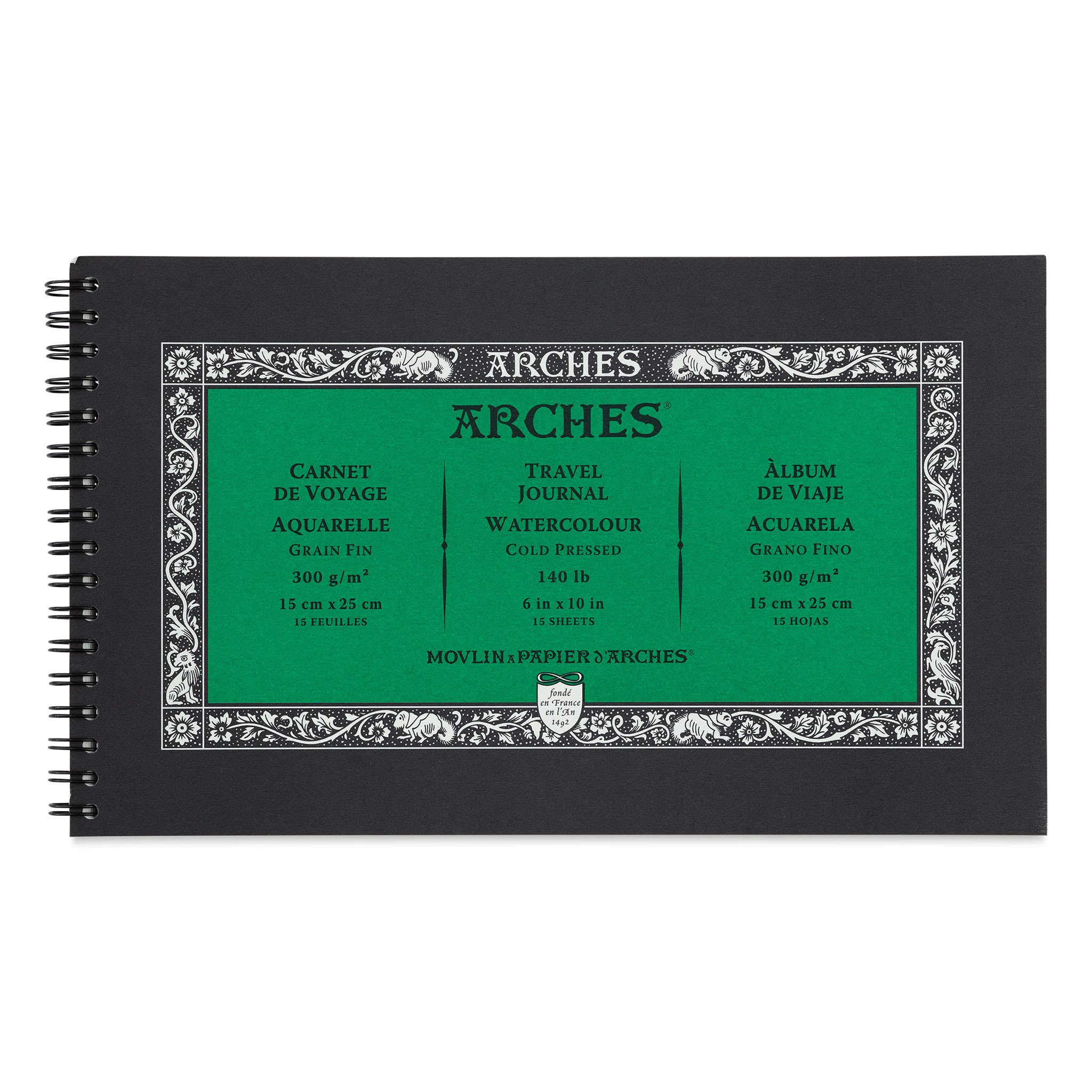 Arches Watercolor Travel Journal - Cold Press, 15 Sheets