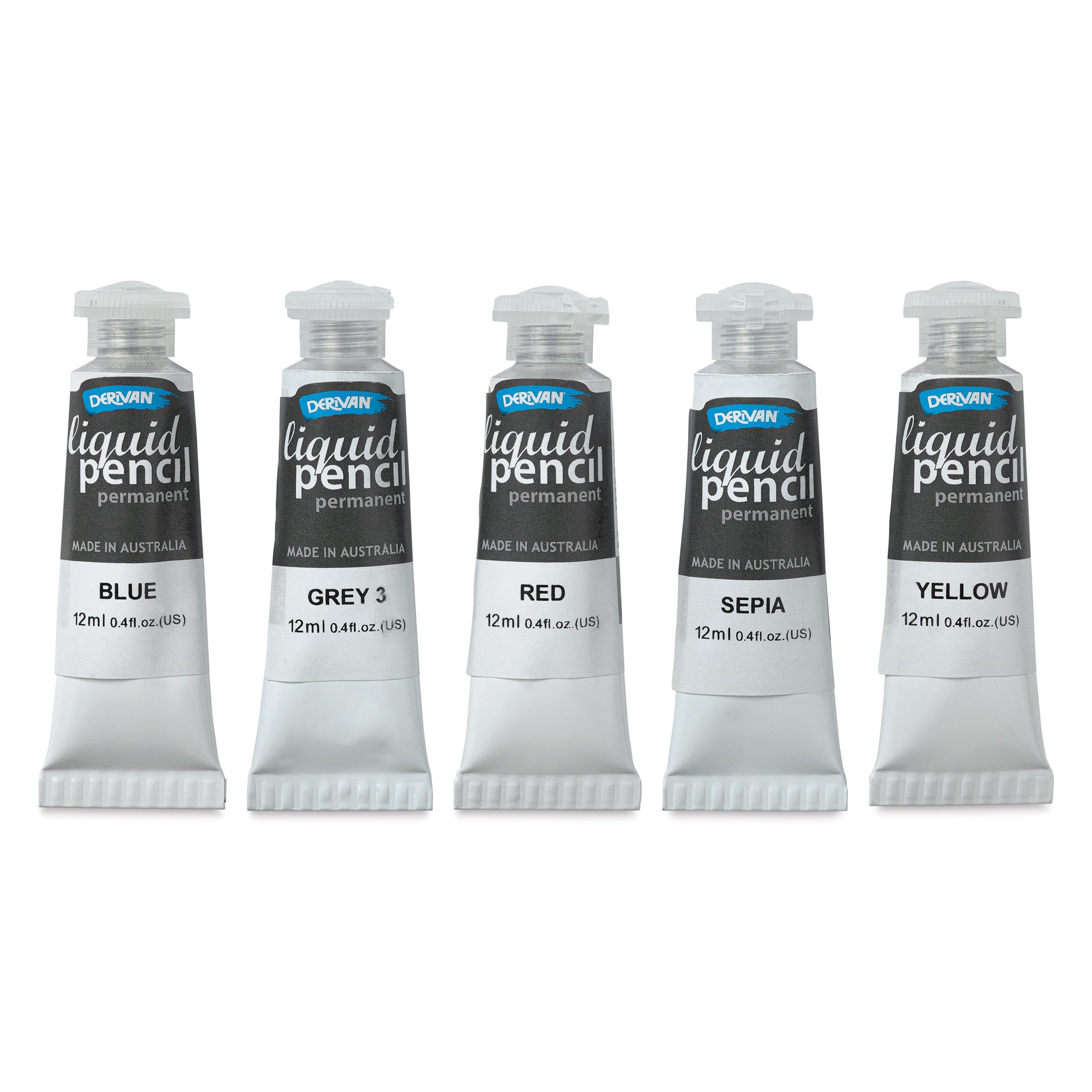 Derivan Permanent Liquid Pencil Tubes and Sets